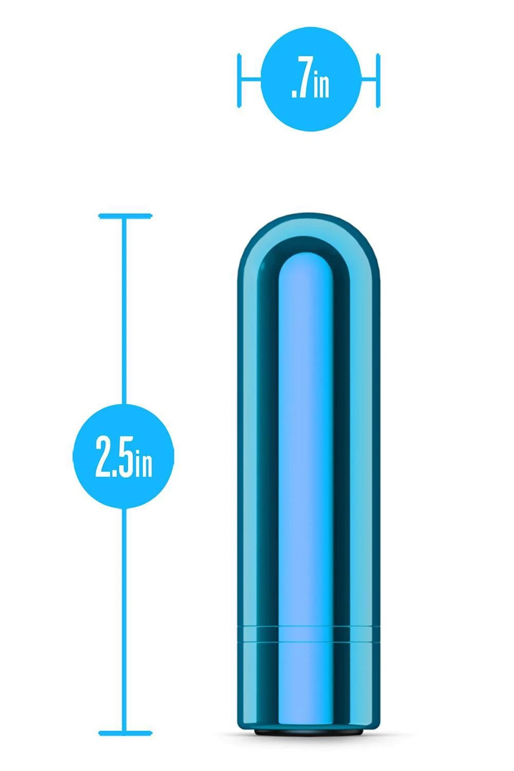 KOOL VIBES MINI-BULLET RECHARGEABLE BLEUET