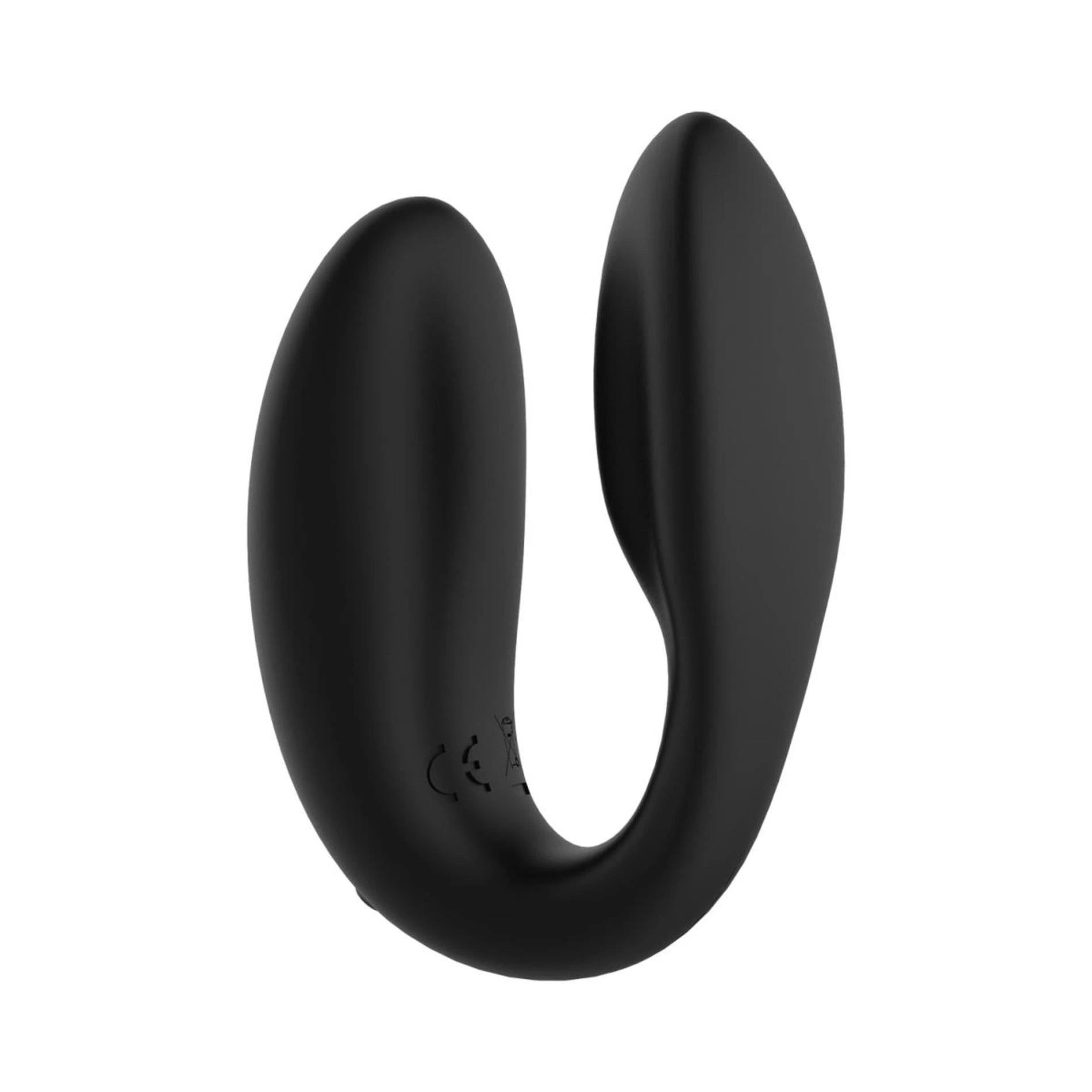 Rosy Gold – C-Shape Vibrator with Luxury Charging Case – Black