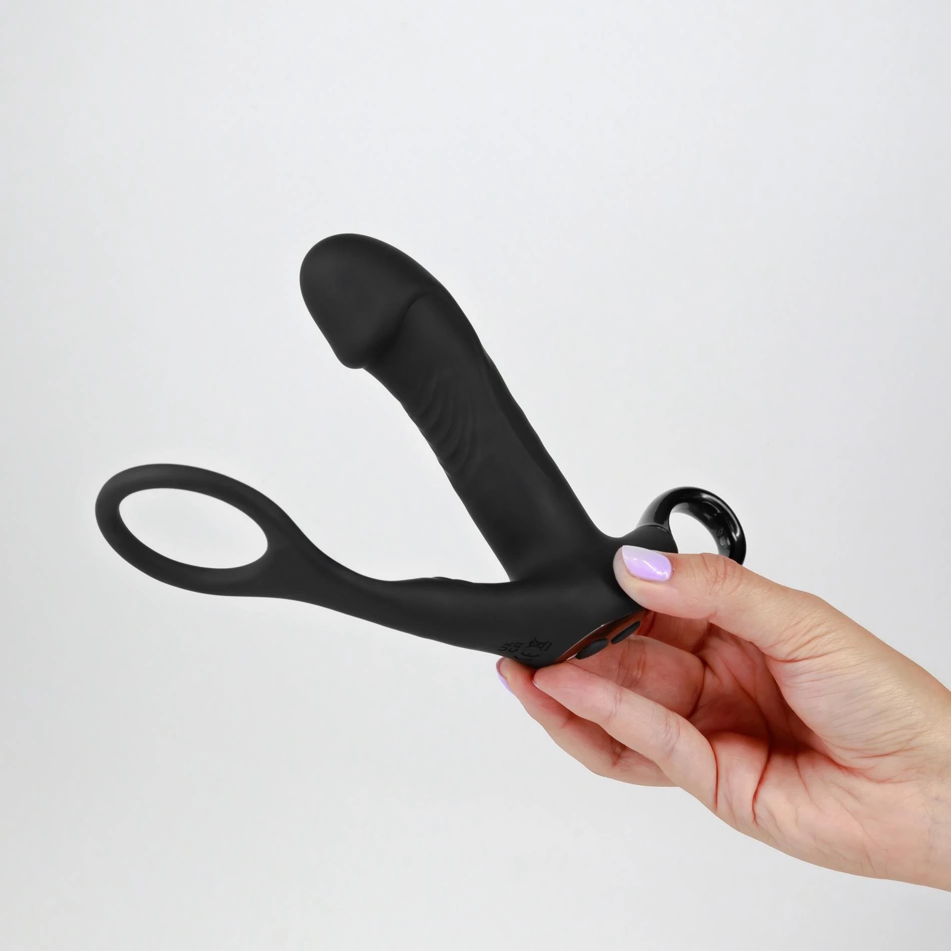 Magoo - Vibrating and Thrusting Prostate Massager with Cockring and Remote Control - Black