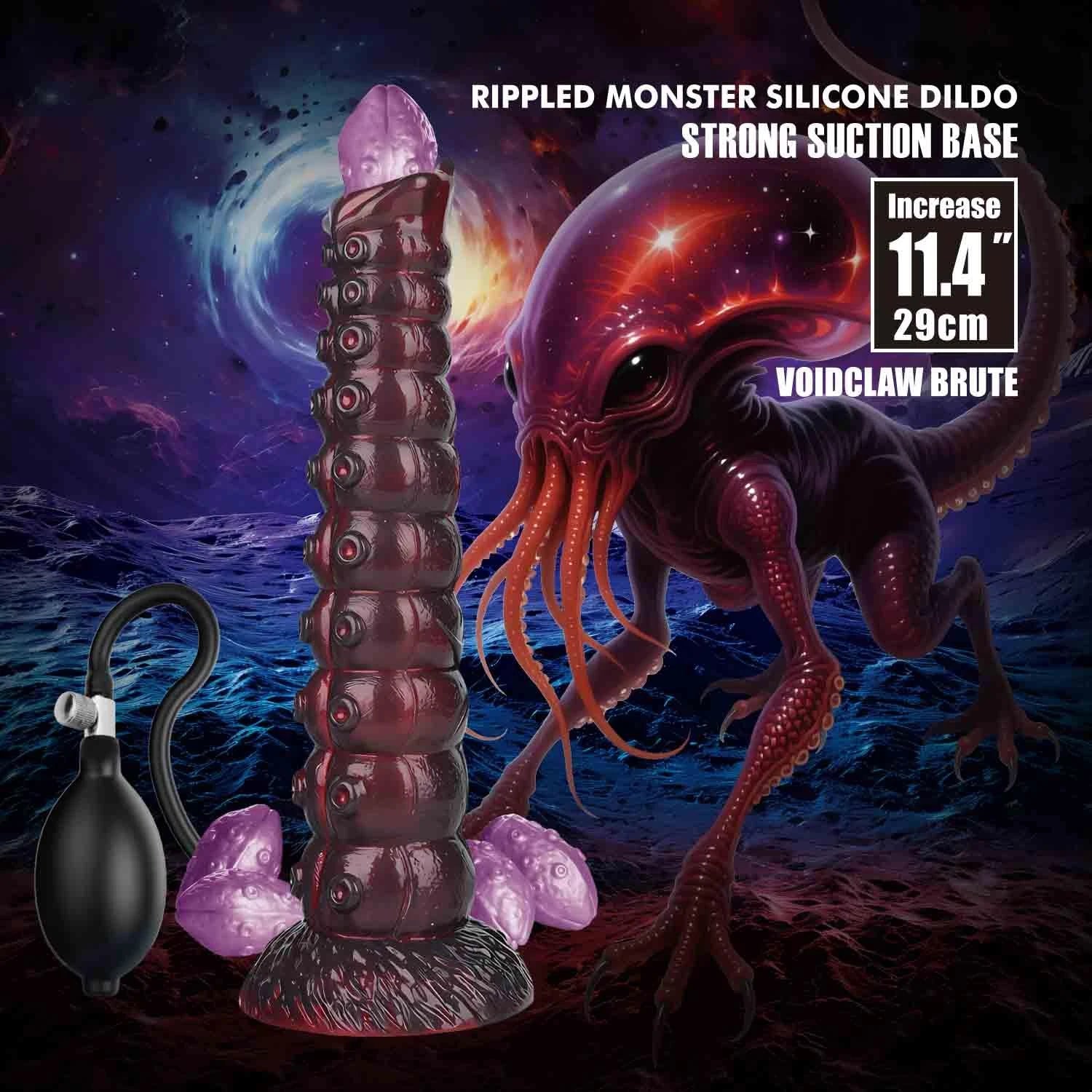 Power Monsters Voidclaw Brute – Godemiché Monstre en Silicone Ondulé de 29 cm