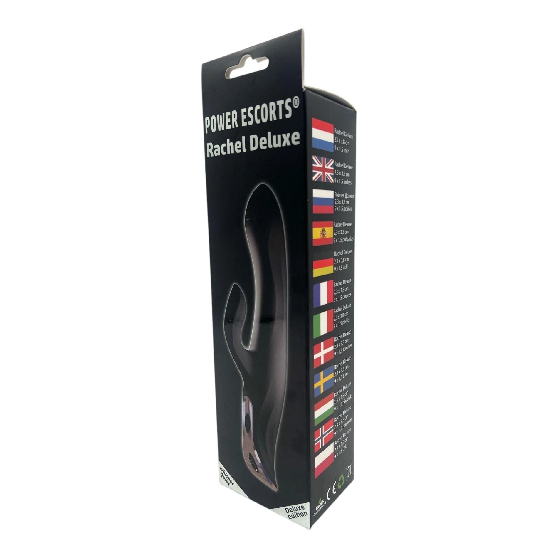Power Escorts - BR191 - Rachel Deluxe design - Vibrateur multi-vitesses - Noir