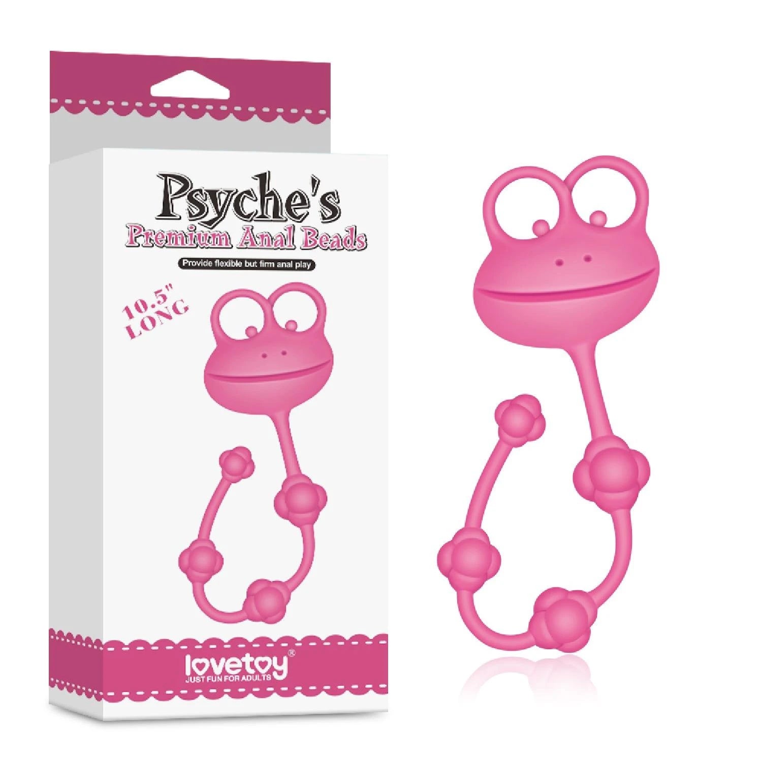 10″ Silicone Frog Anal Beads
