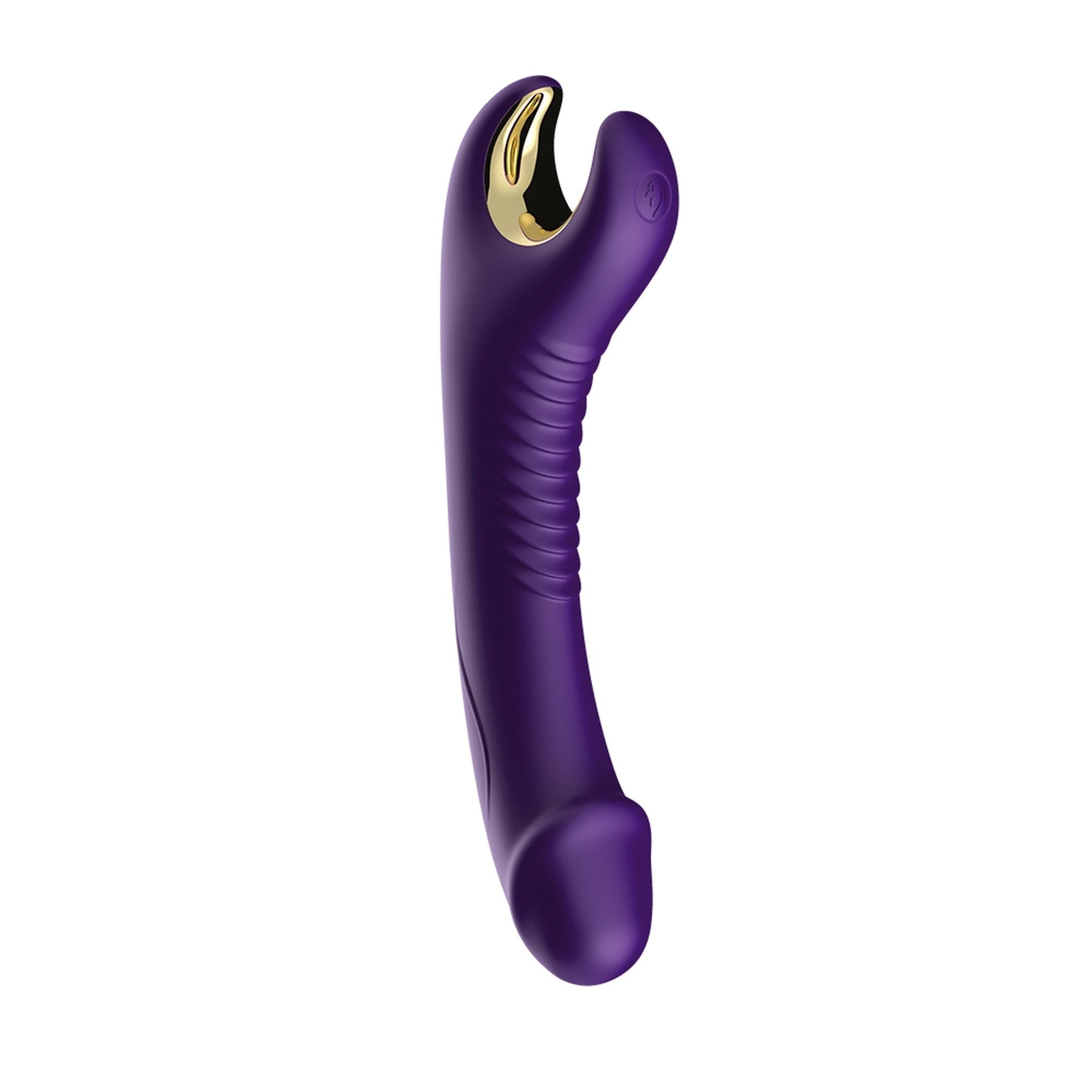 Stimulateur en silicone 9 fonctions vibrantes violet