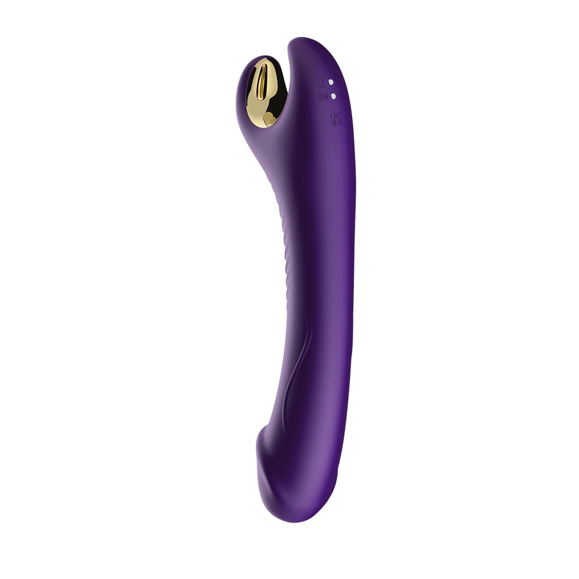 Stimulateur en silicone 9 fonctions vibrantes violet