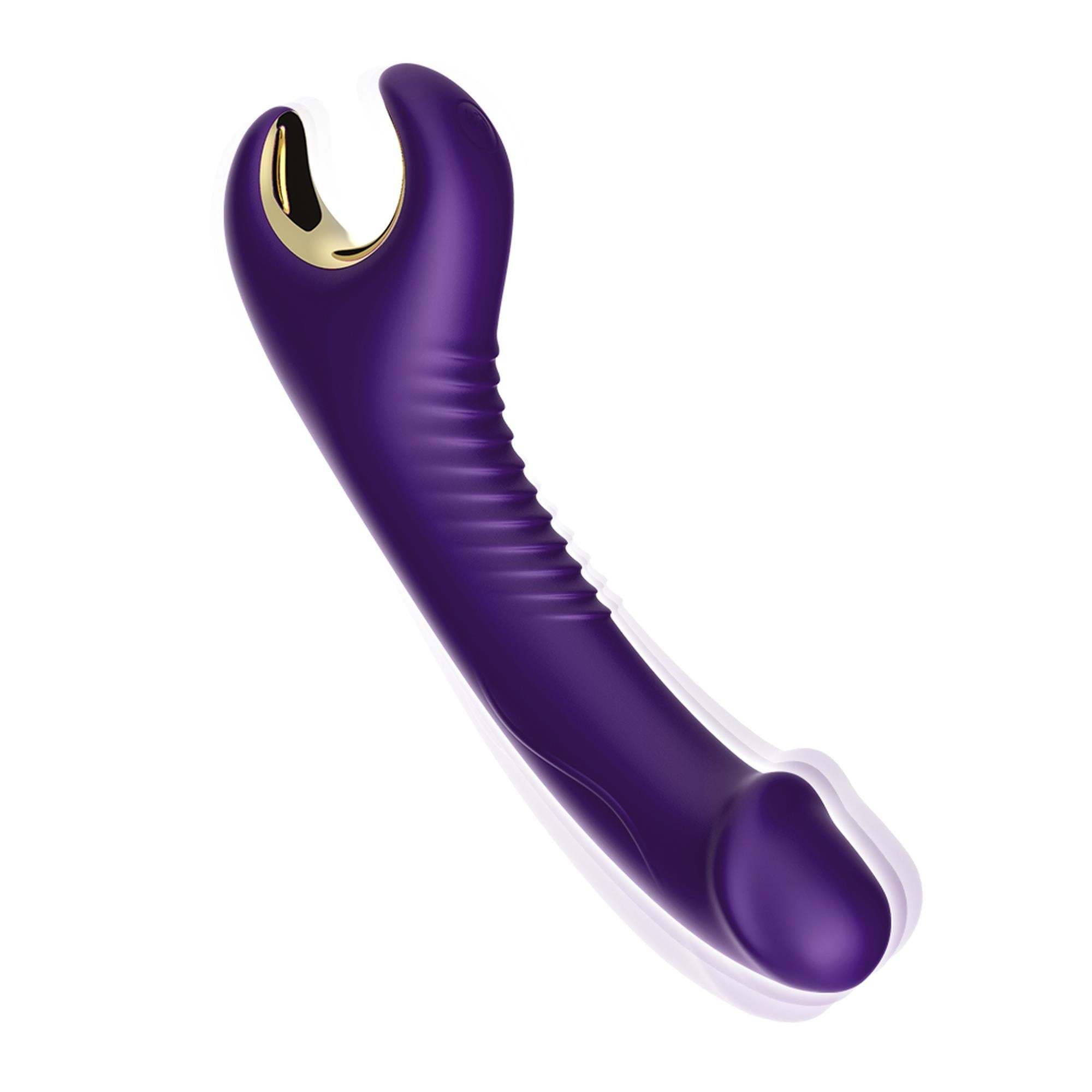 Stimulateur en silicone 9 fonctions vibrantes violet