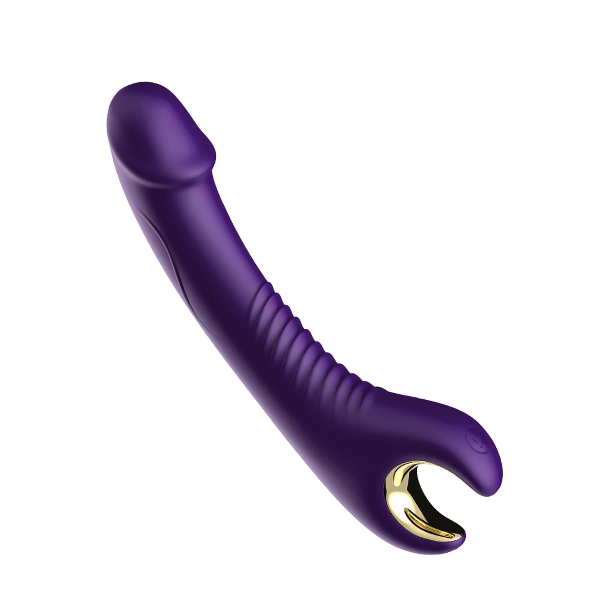 Stimulateur en silicone 9 fonctions vibrantes violet