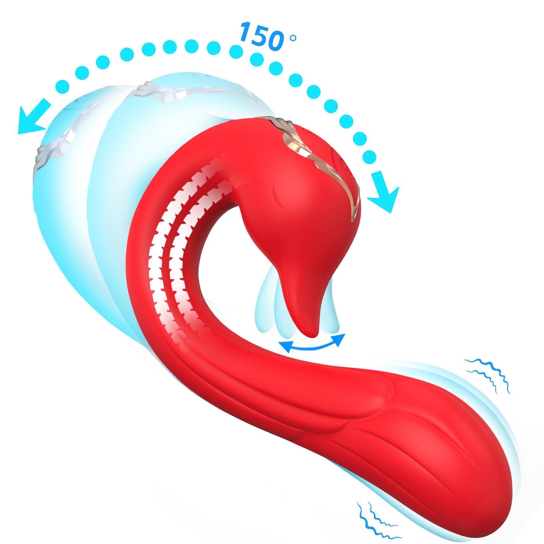 Swan Red, 9 fonctions de vibration