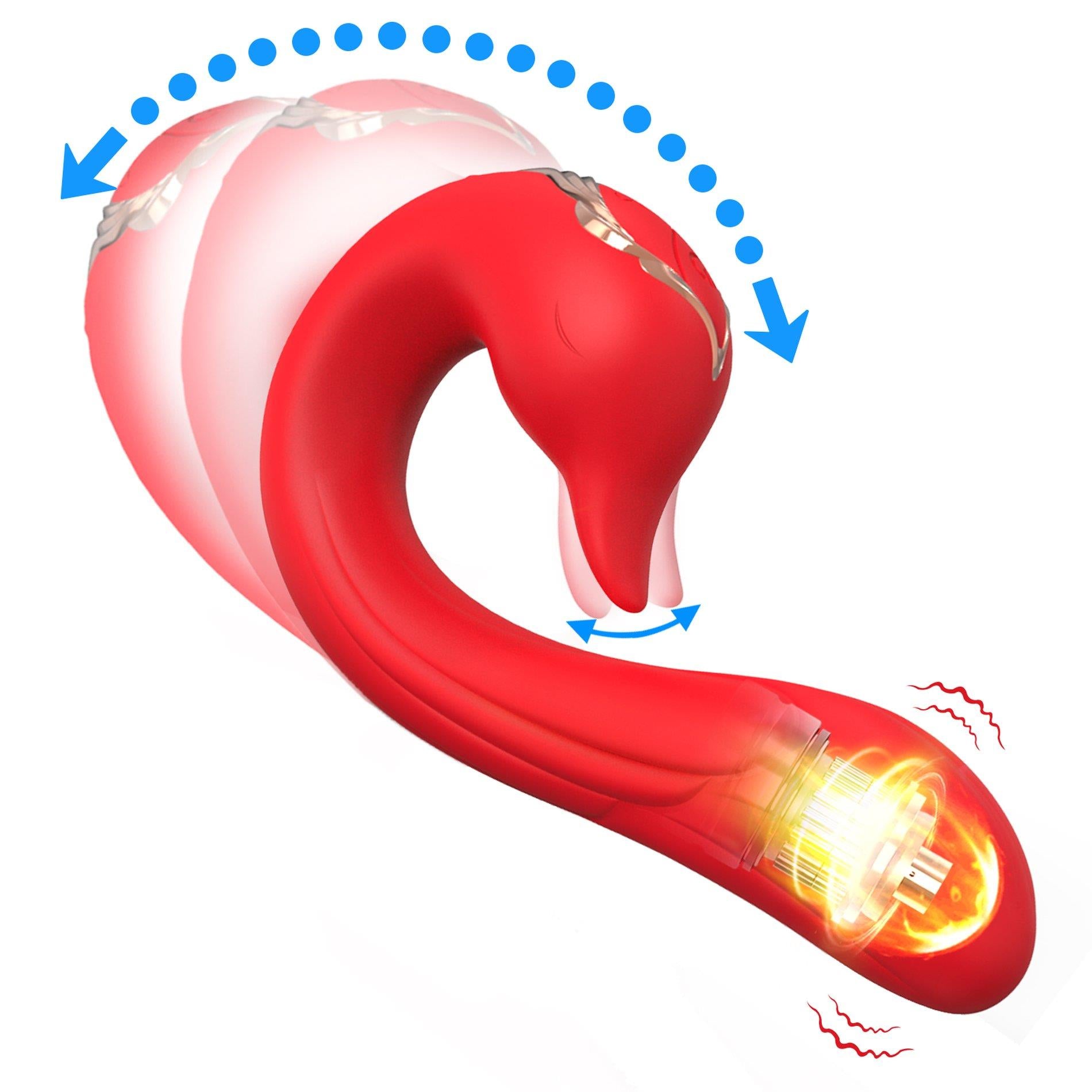 Swan Red, 9 fonctions de vibration