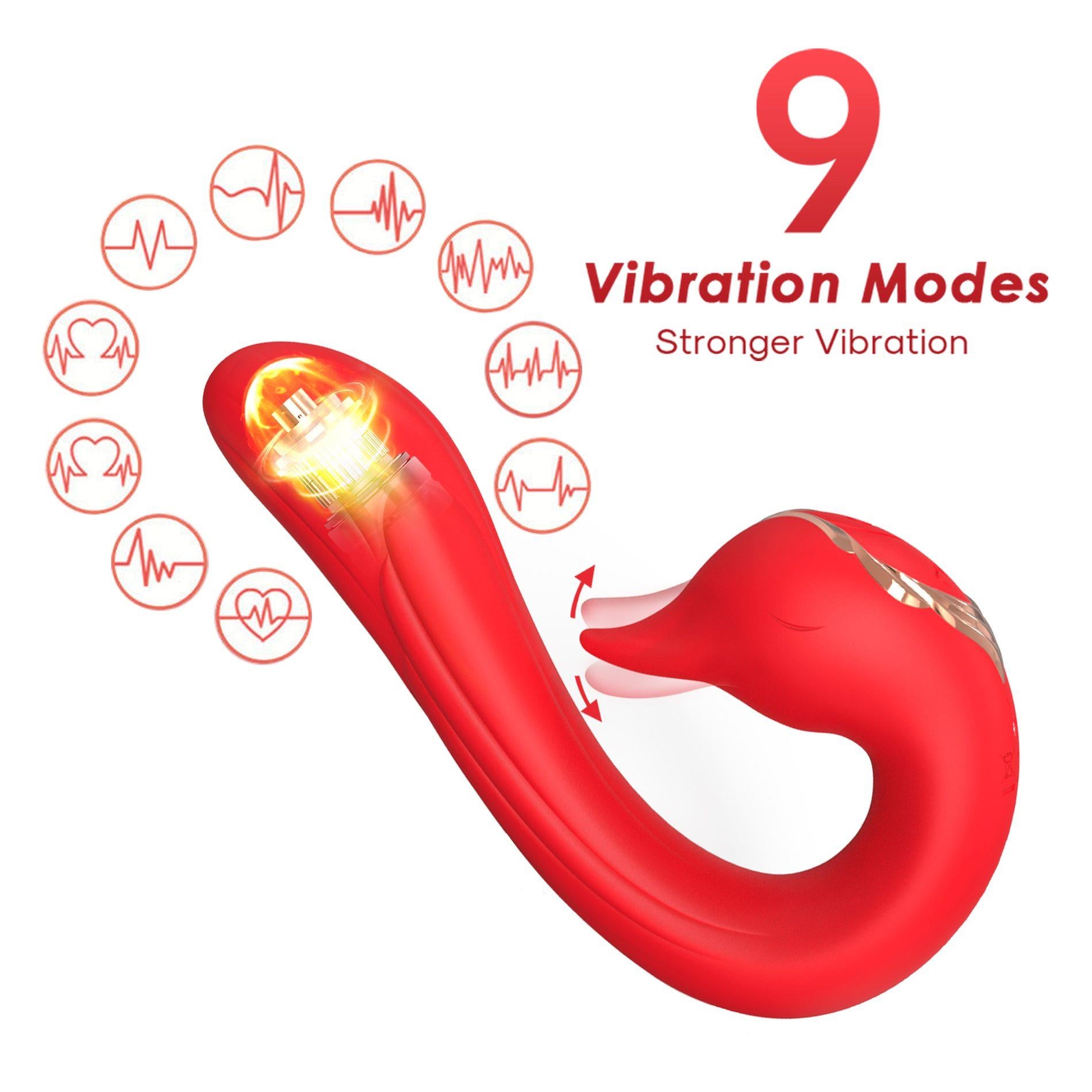 Swan Red, 9 fonctions de vibration