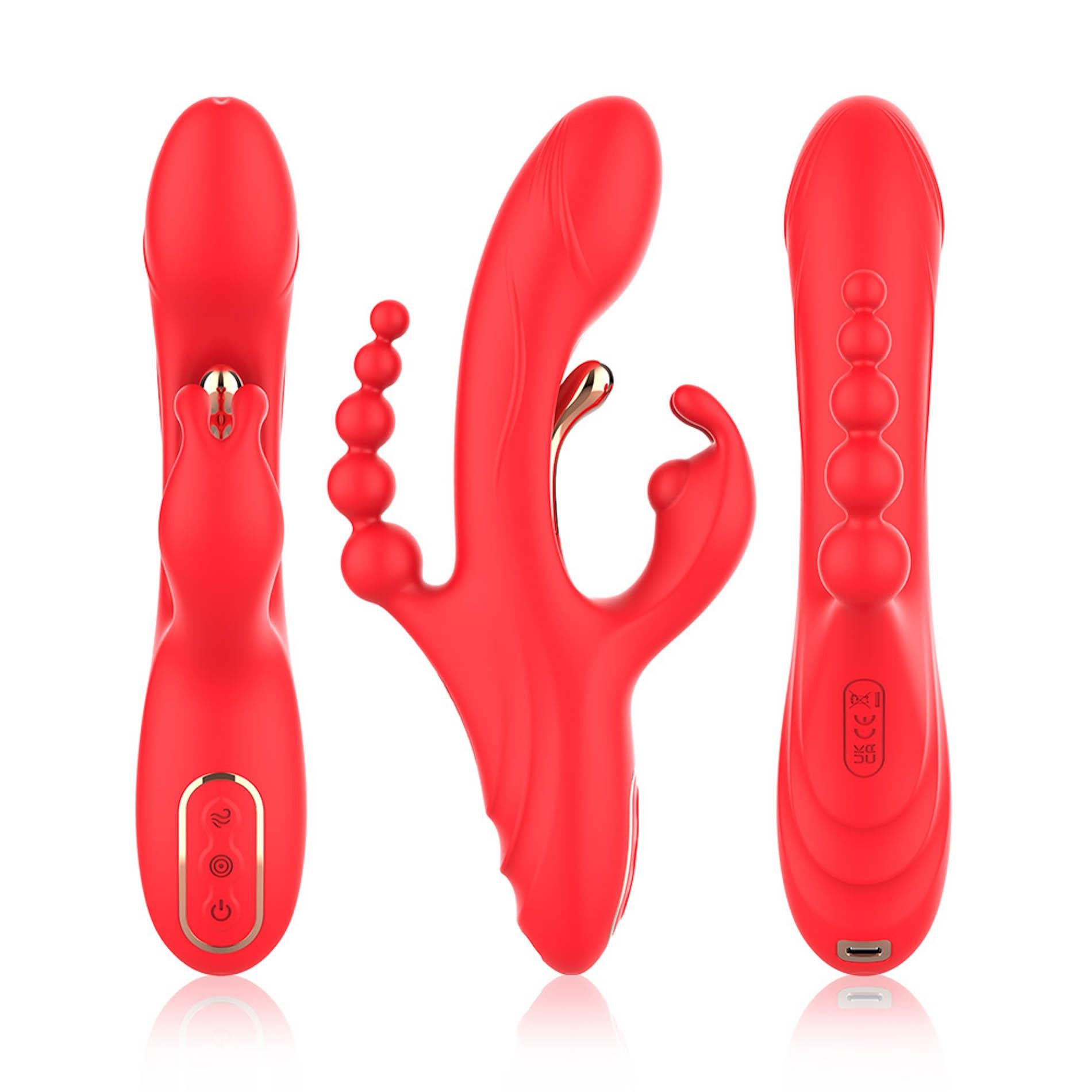 Trident Rouge Vibration à quatre points