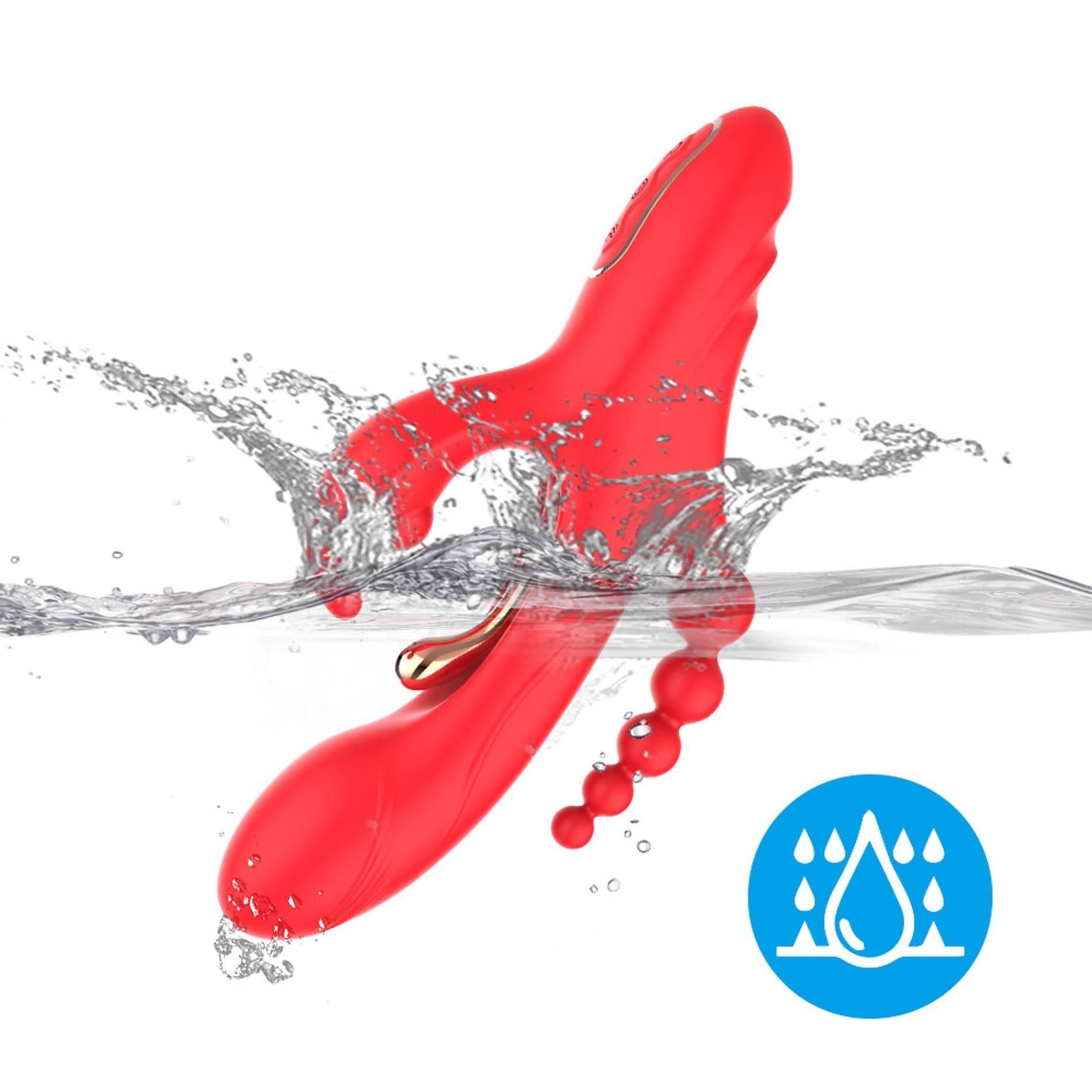 Trident Rouge Vibration à quatre points