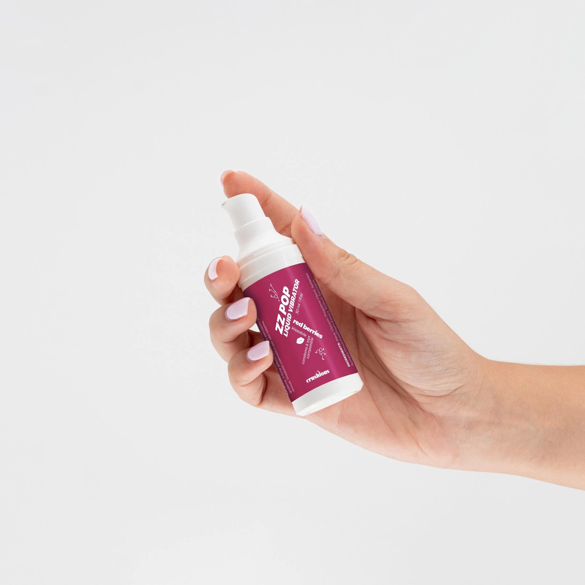 ZZ Pop - Kissable Liquid Vibrator - Red Berries - 1 fl oz / 30 ml