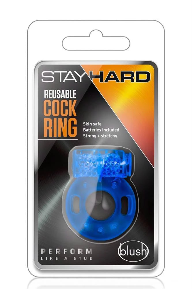 ANNEAU PÉNIS RÉUTILISABLE BLEU STAY HARD