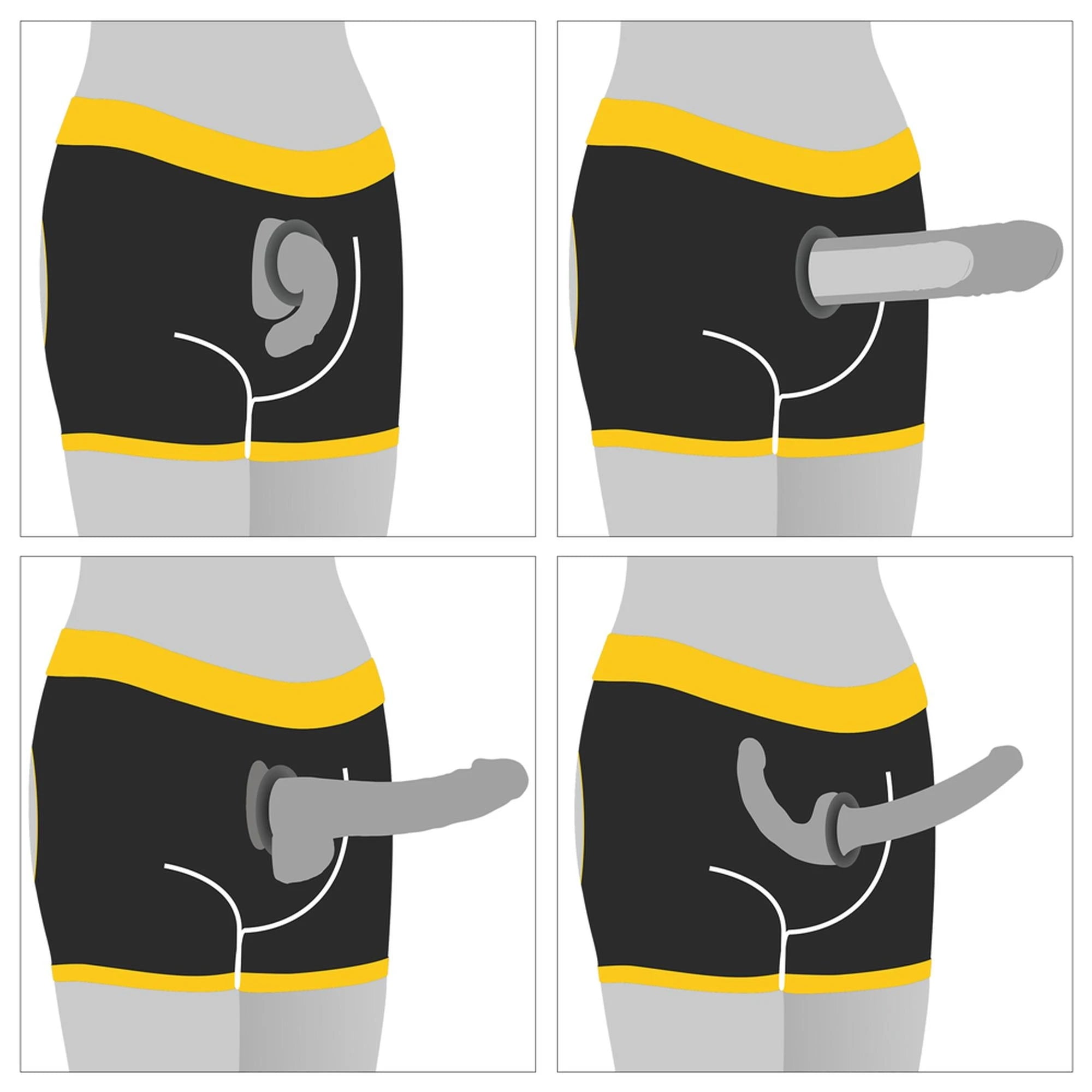Shorts horny à sangle (tour de taille 96 - 106 cm)