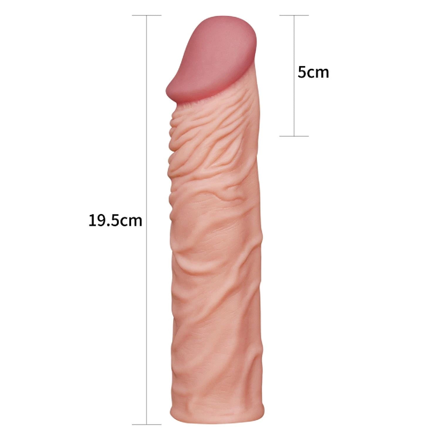 Add 2″ Pleasure X Tender Penis Sleeve Flesh