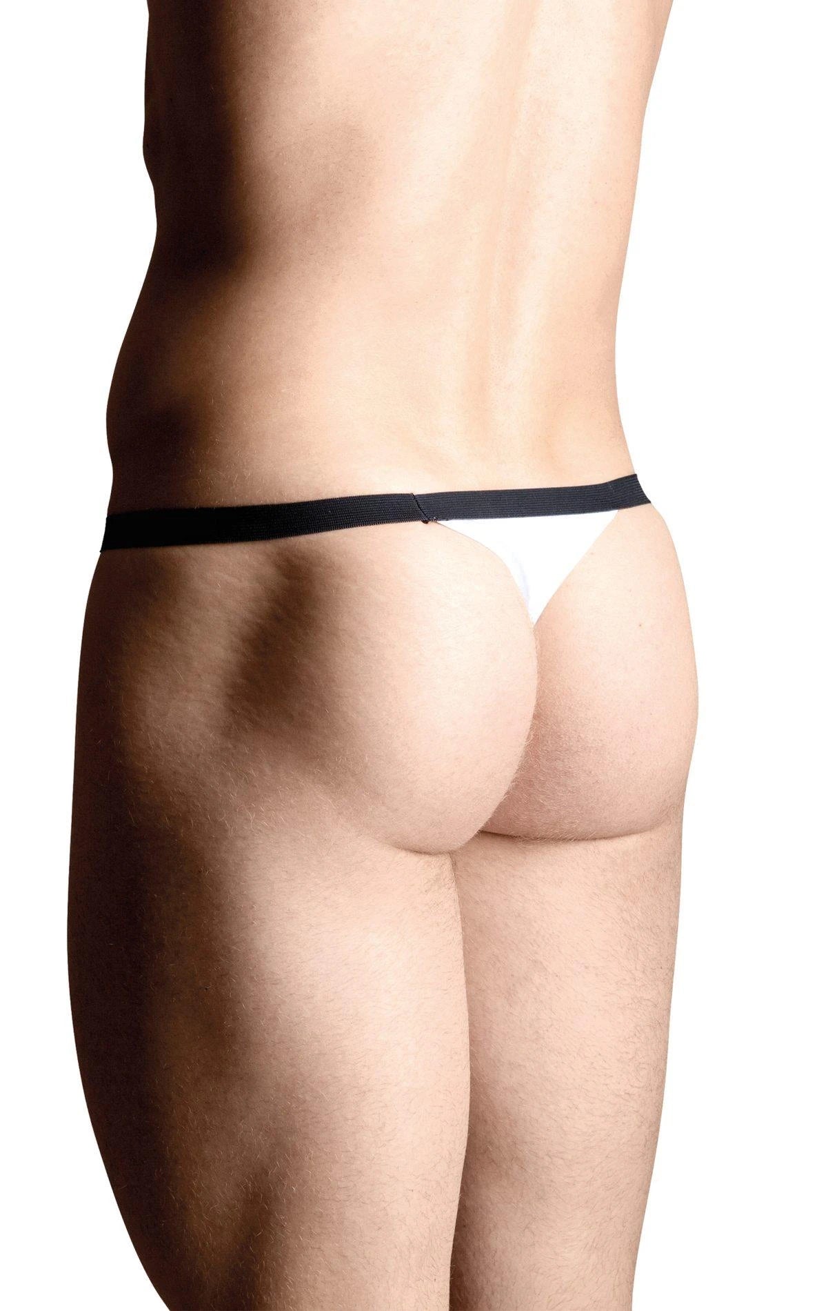 Men's thongs 4497 - white S/L