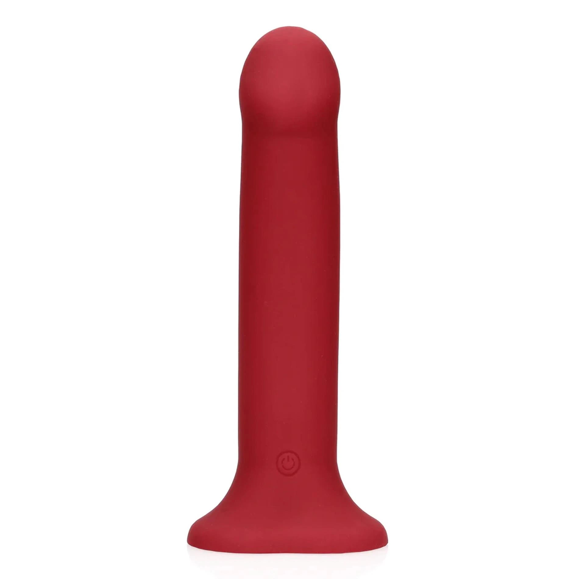 Godemichet vibrant non phallique - Grand - Rouge framboise