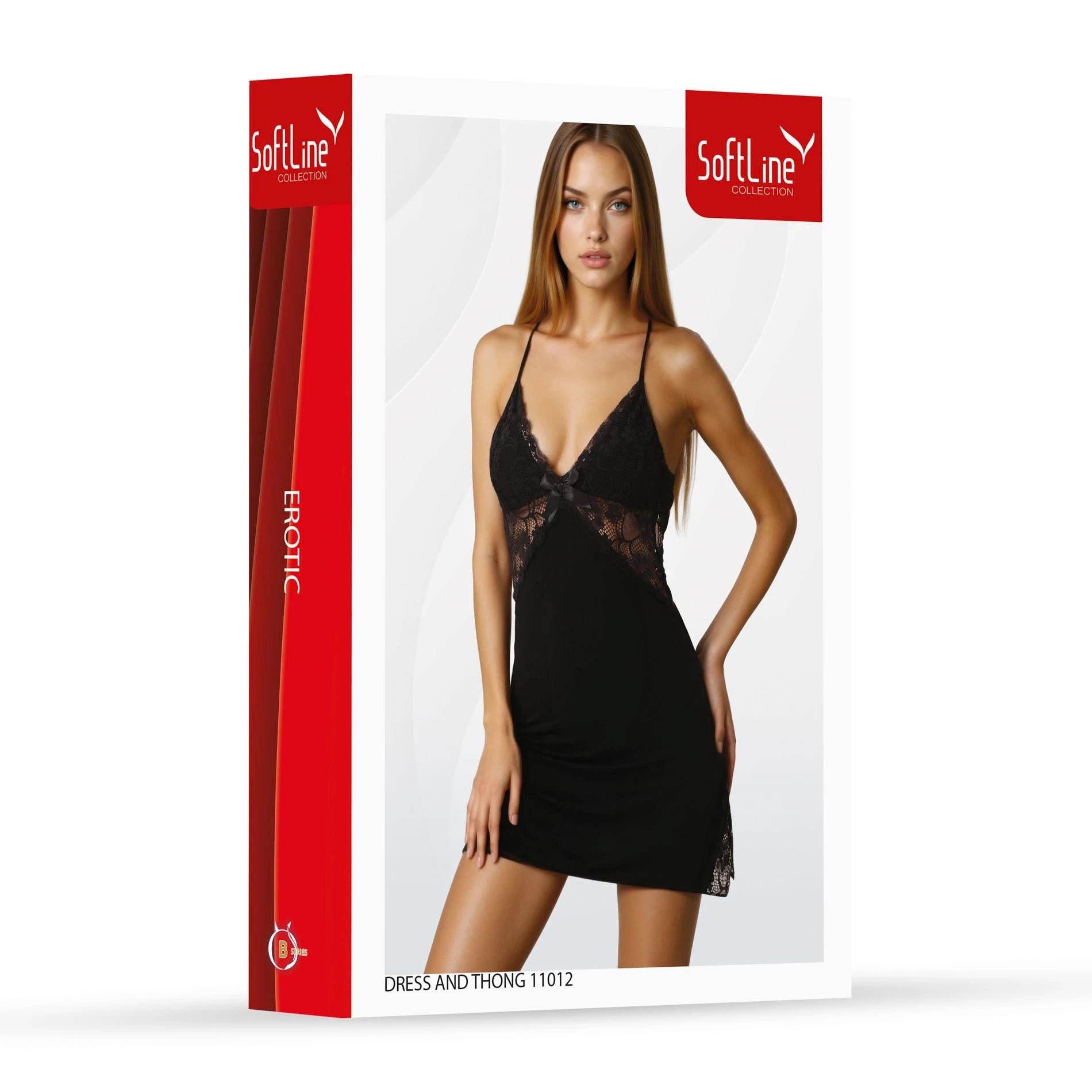 Ensemble robe et string 11012 noir S