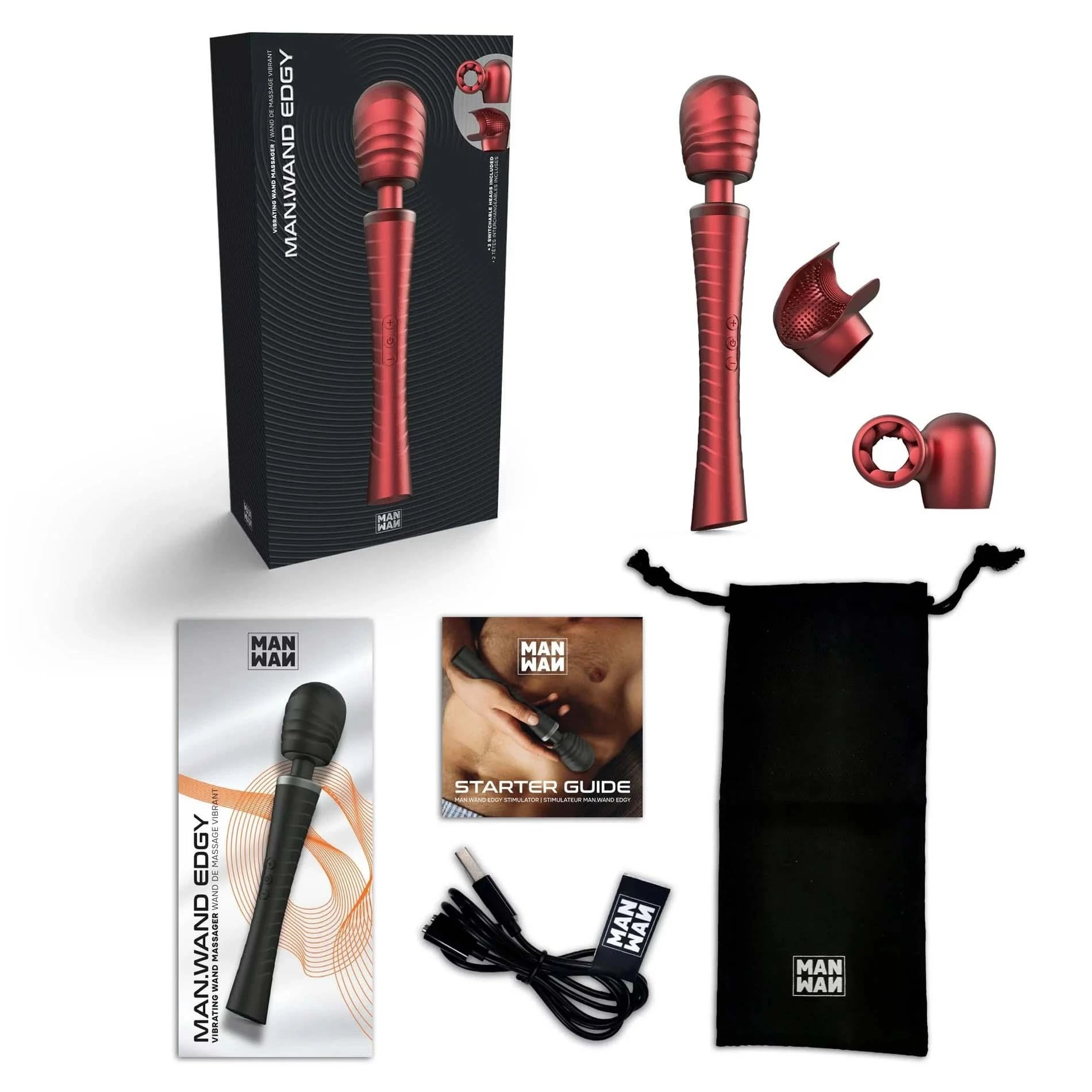 MAN.WAND EDGY VELVET RED