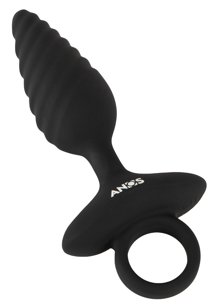 Flexible Butt Plug Twisted Design with Vibrations
