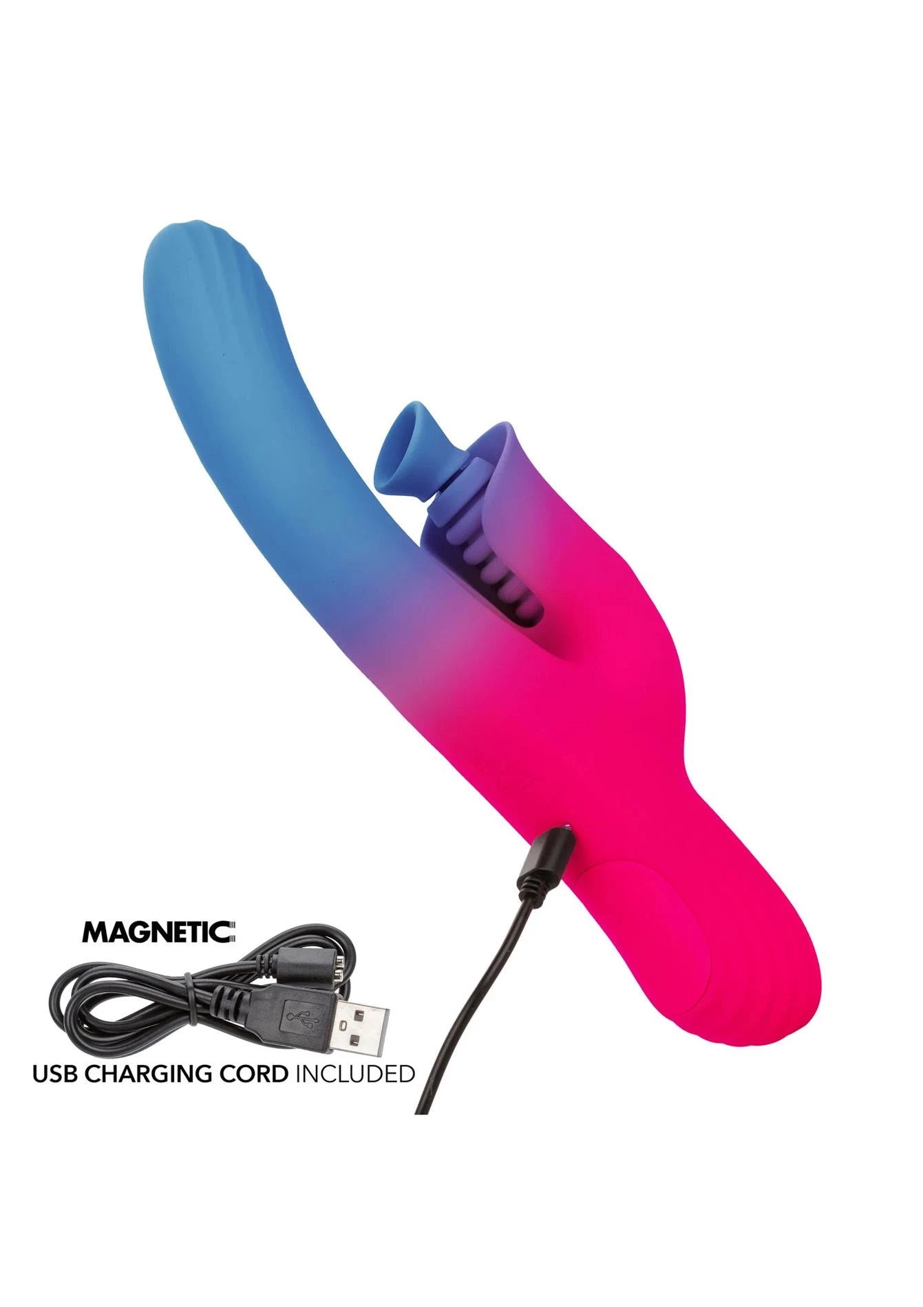 Vibromasseur stimulateur double à aspiration