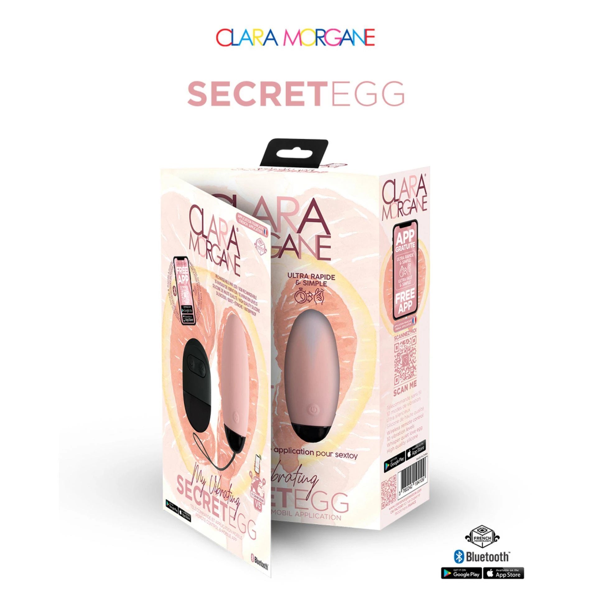 My Vibrating Secret EGG Rose - Contrôlé par application