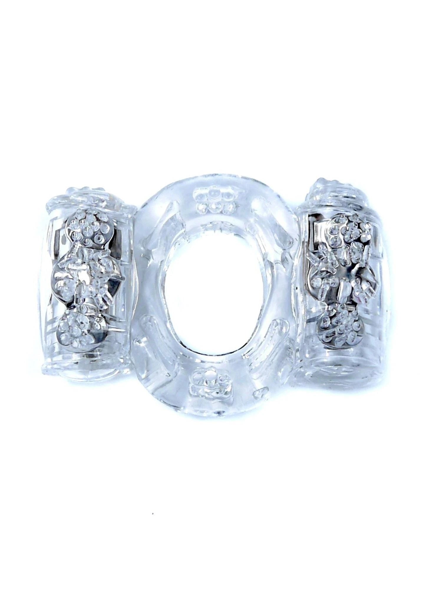 Double Clear Vibrating Cock Ring