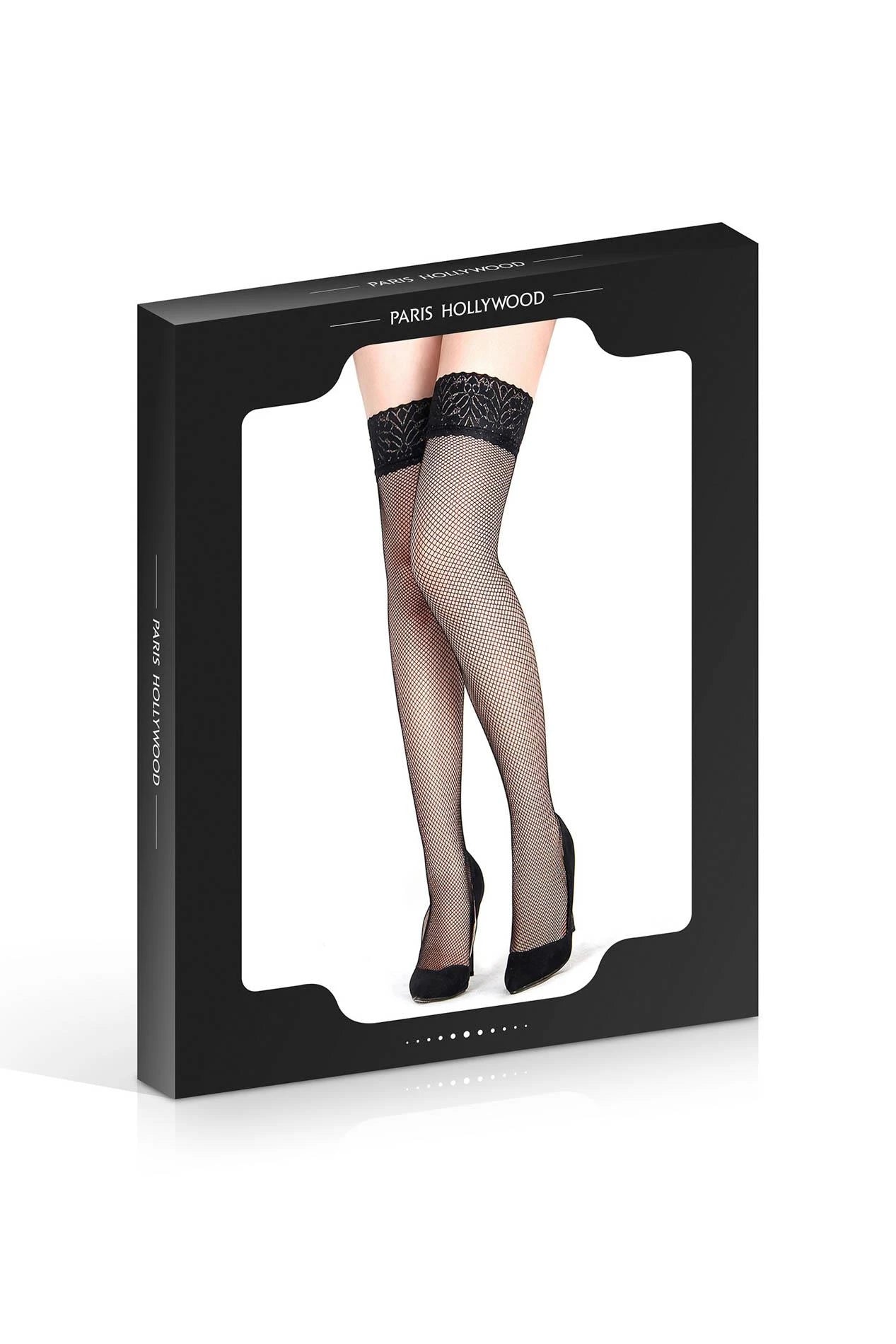 BLACK FISHNET STOCKINGS