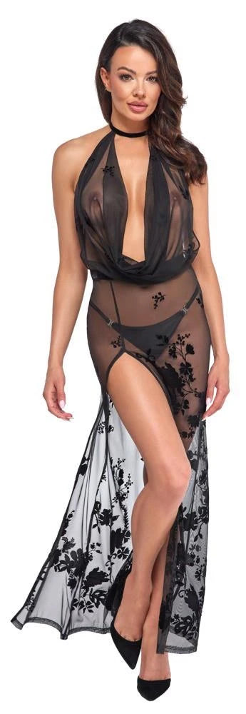 Robe longue noire L