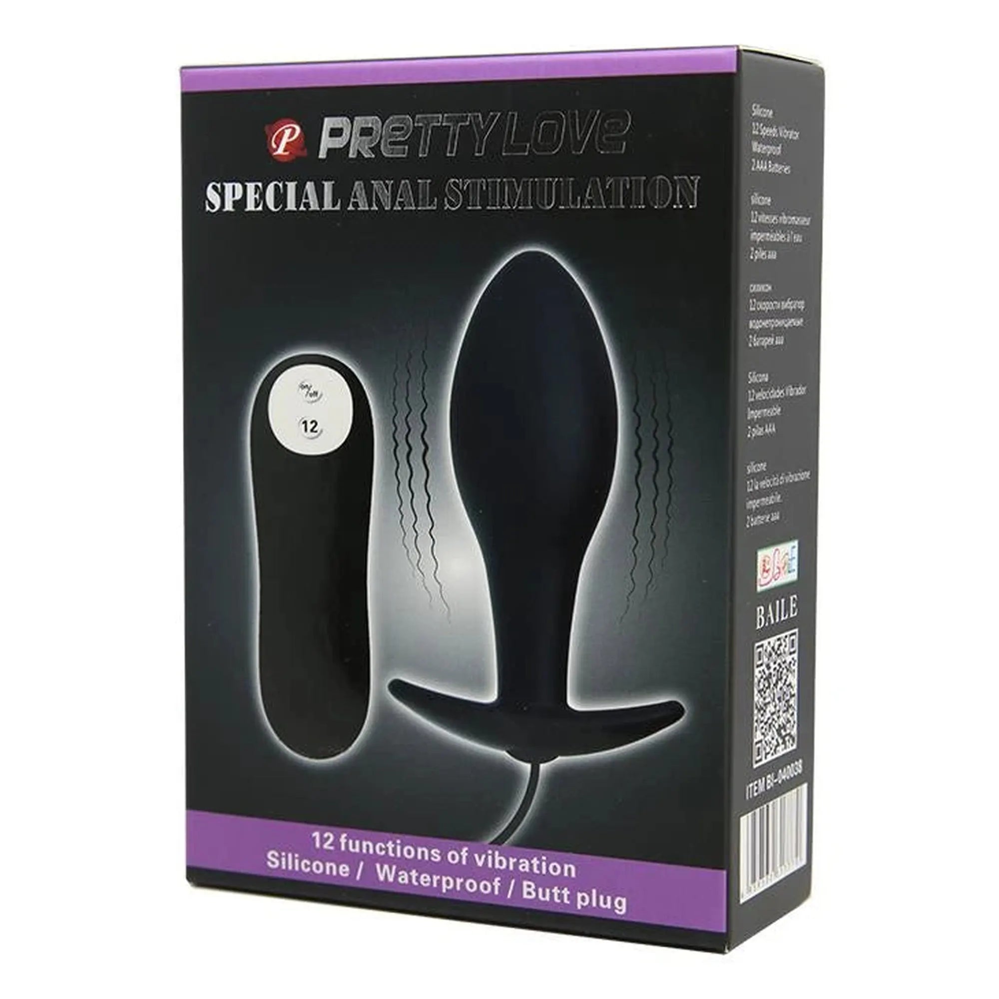 PRETTY LOVE - VIBR. SPÉCIAL STIMULATION ANALE 12 fonctions