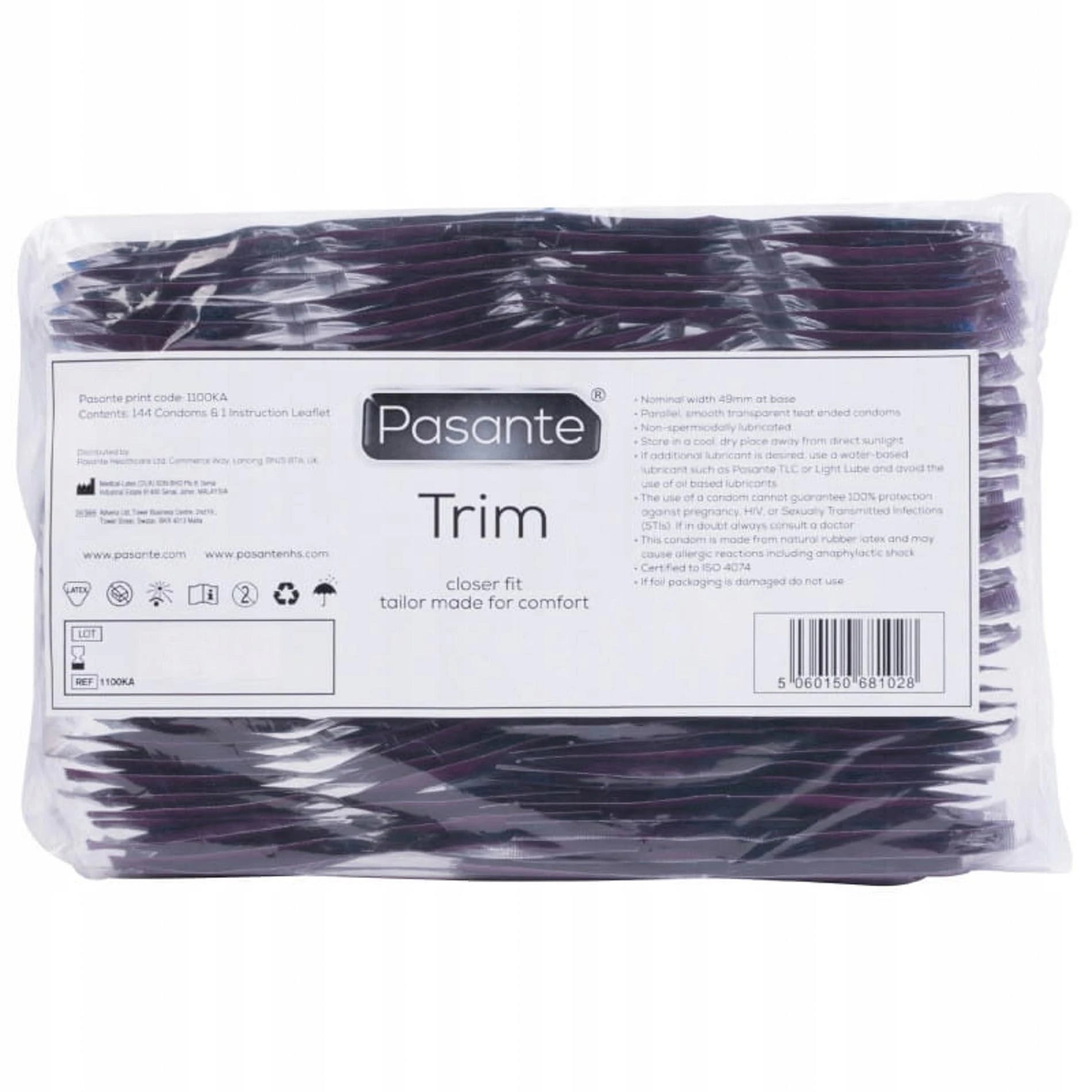 Préservatifs Pasante Trim Conditionnements en vrac 144 pcs