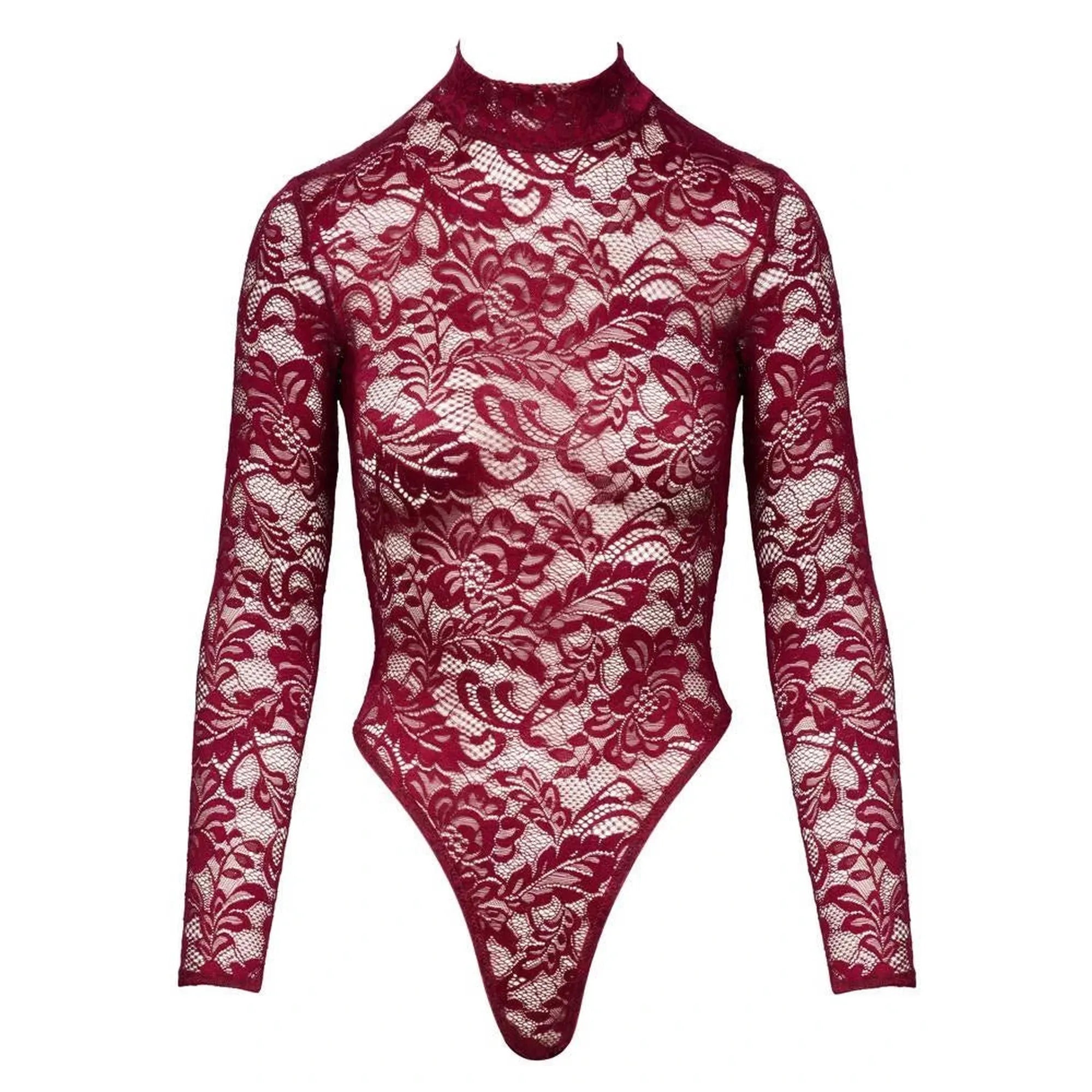 Body en dentelle rouge XL