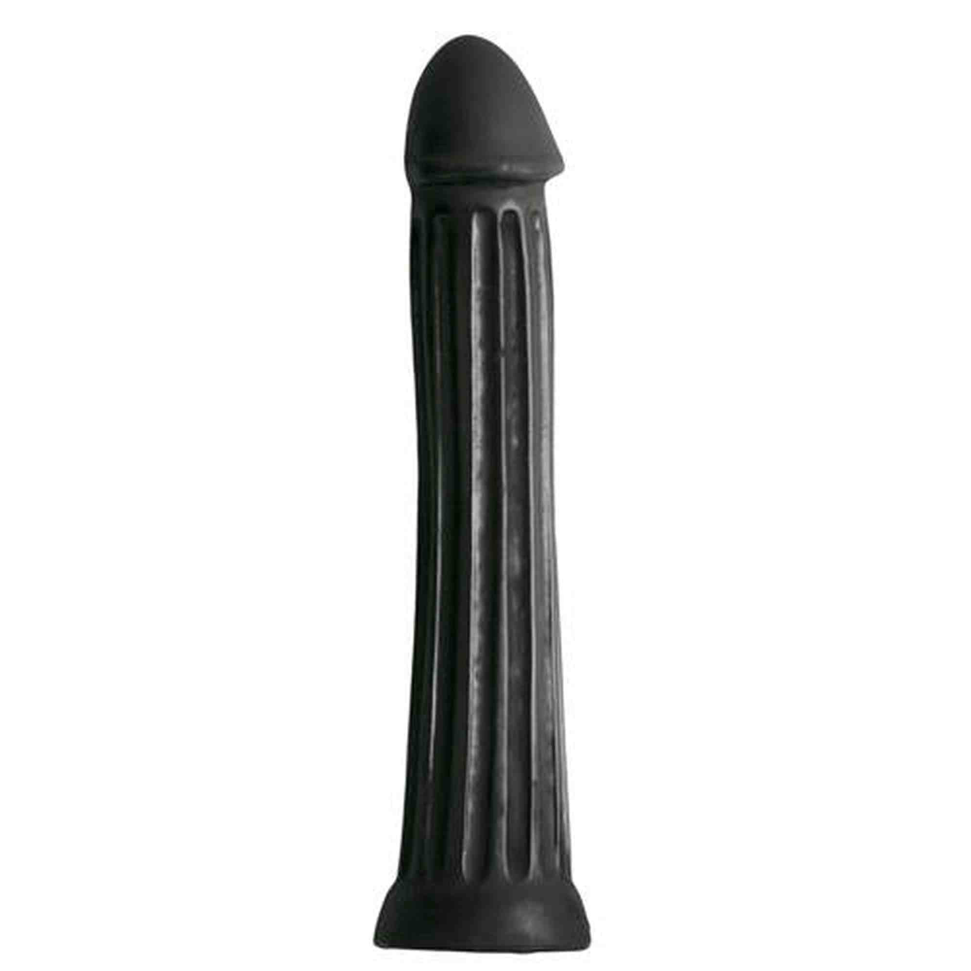 Gode-ceinture tout noir 31,5 cm