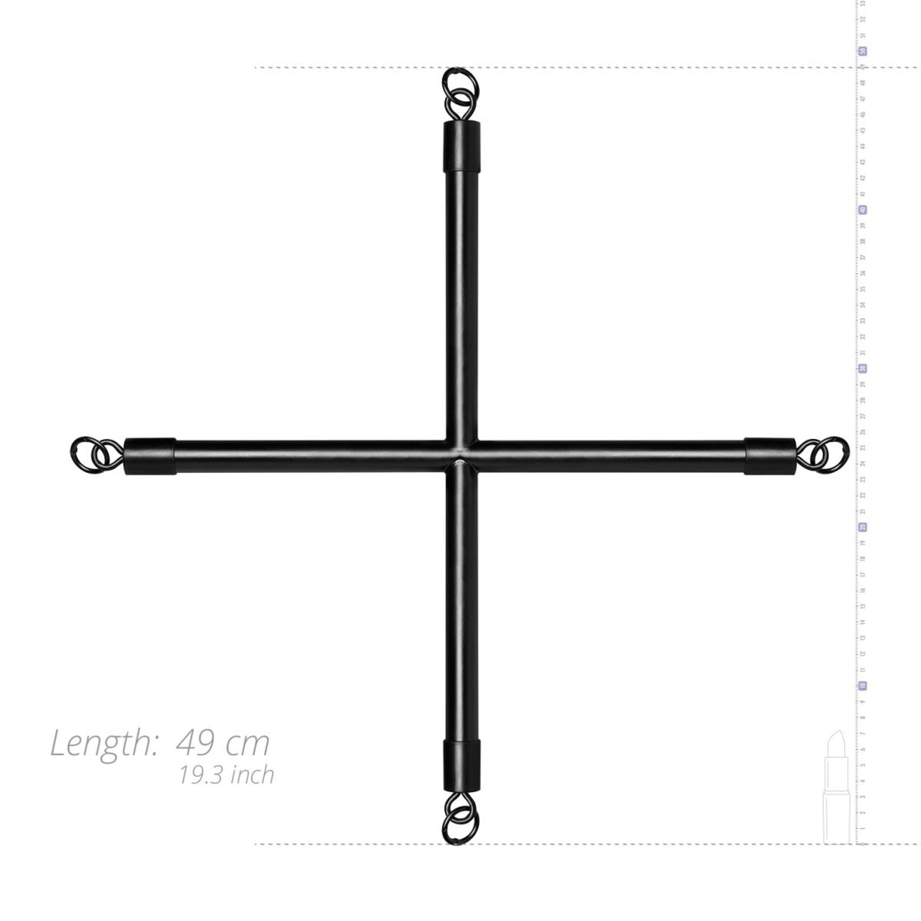 Bedroom Fantasies - Barres croisées pour immobilisation par ligature des porcs avec menottes noires