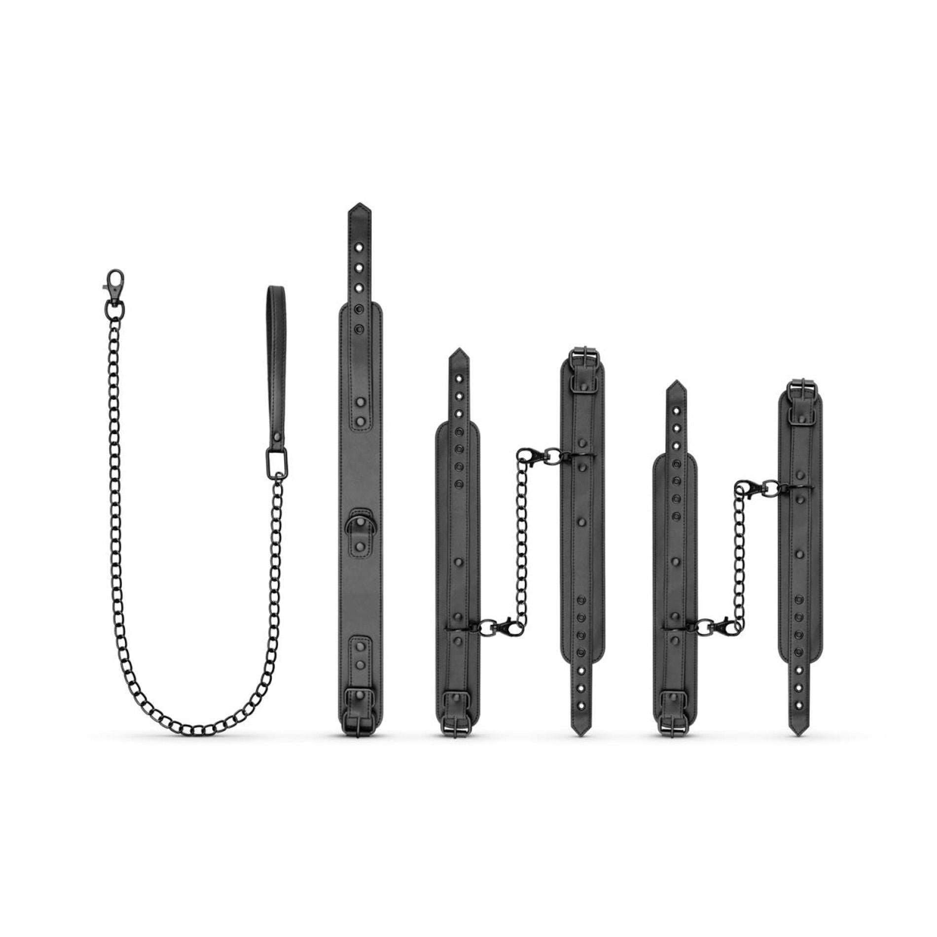 Bedroom Fantasies - Total Restraint Complete Set Black