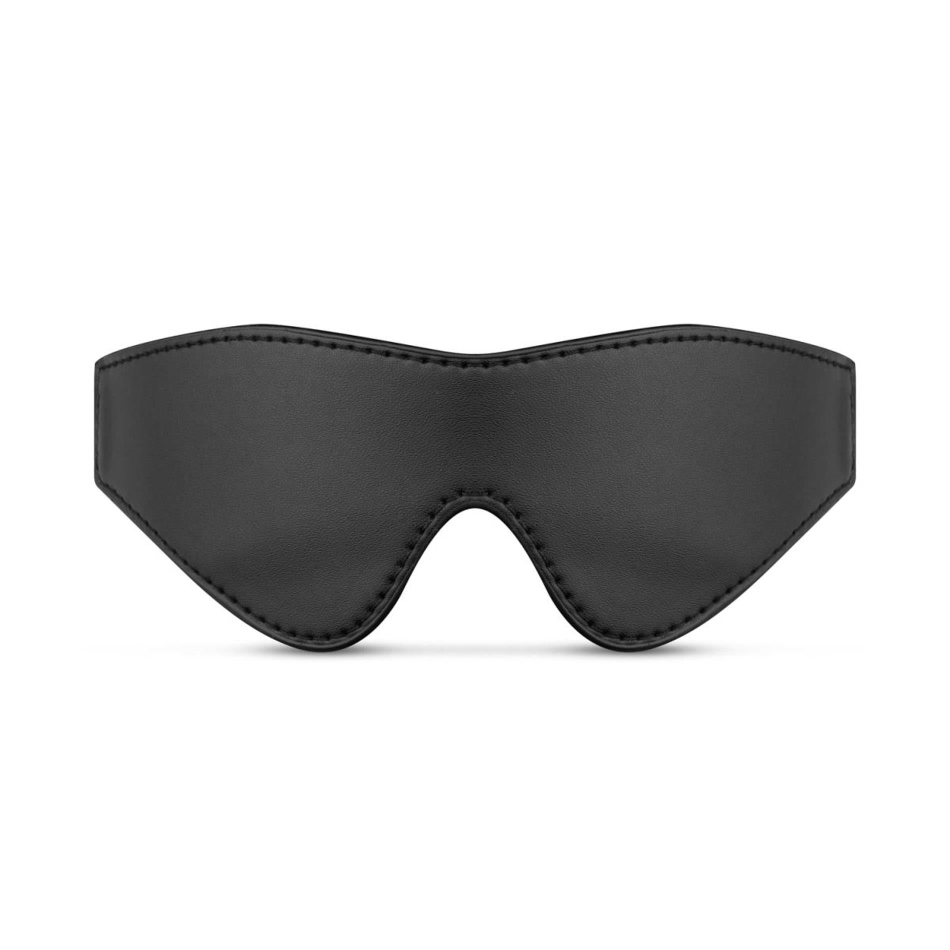 Bedroom Fantasies - Faux Leather Blindfold Black