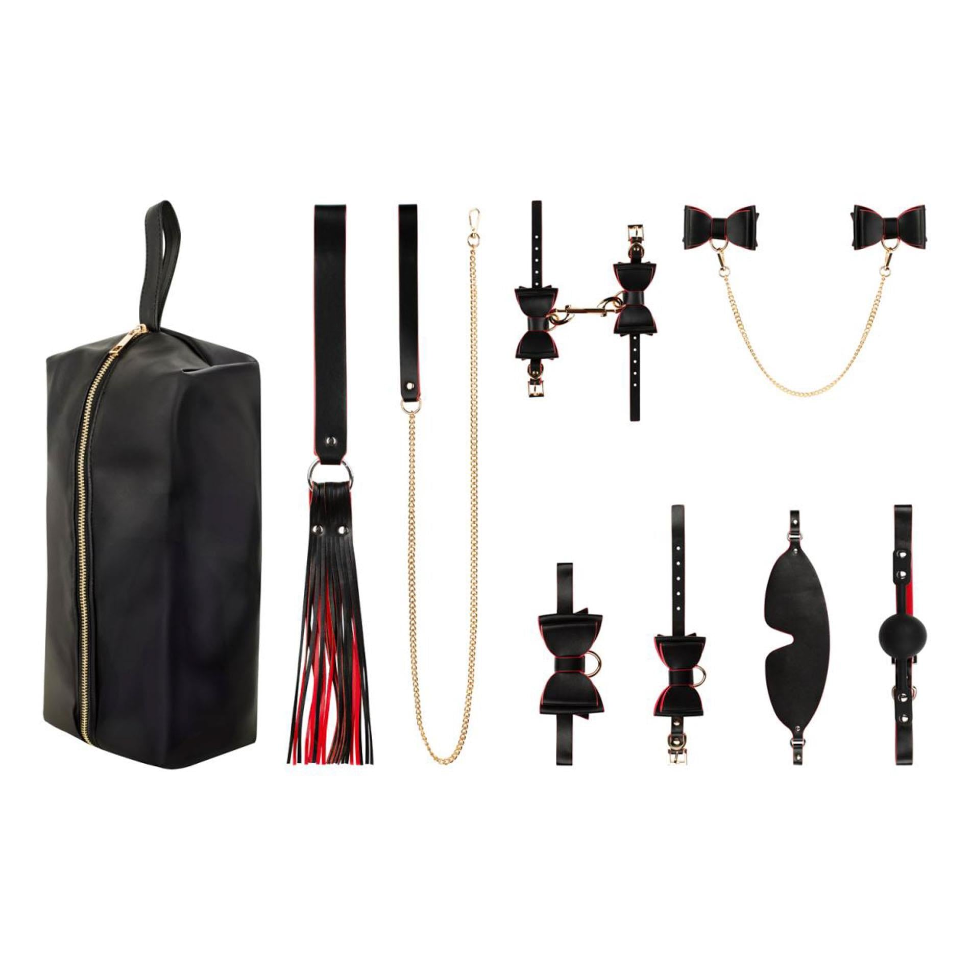 Bedroom Fantasy - 8 Piece Set Of SM Luxury Set Black