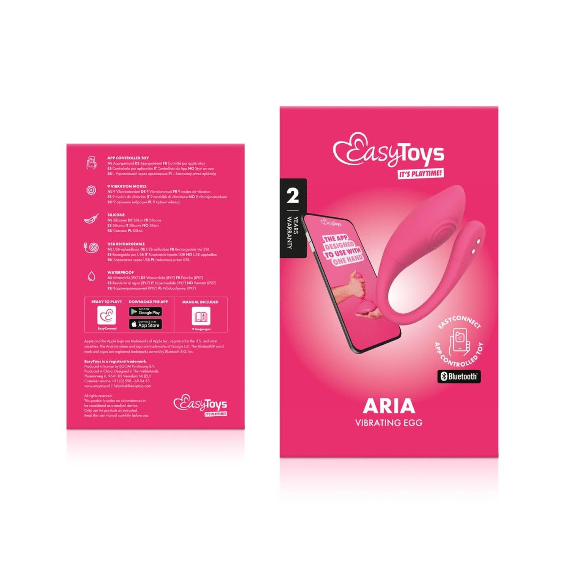 EasyConnect - Œuf vibrant Aria contrôlé par application