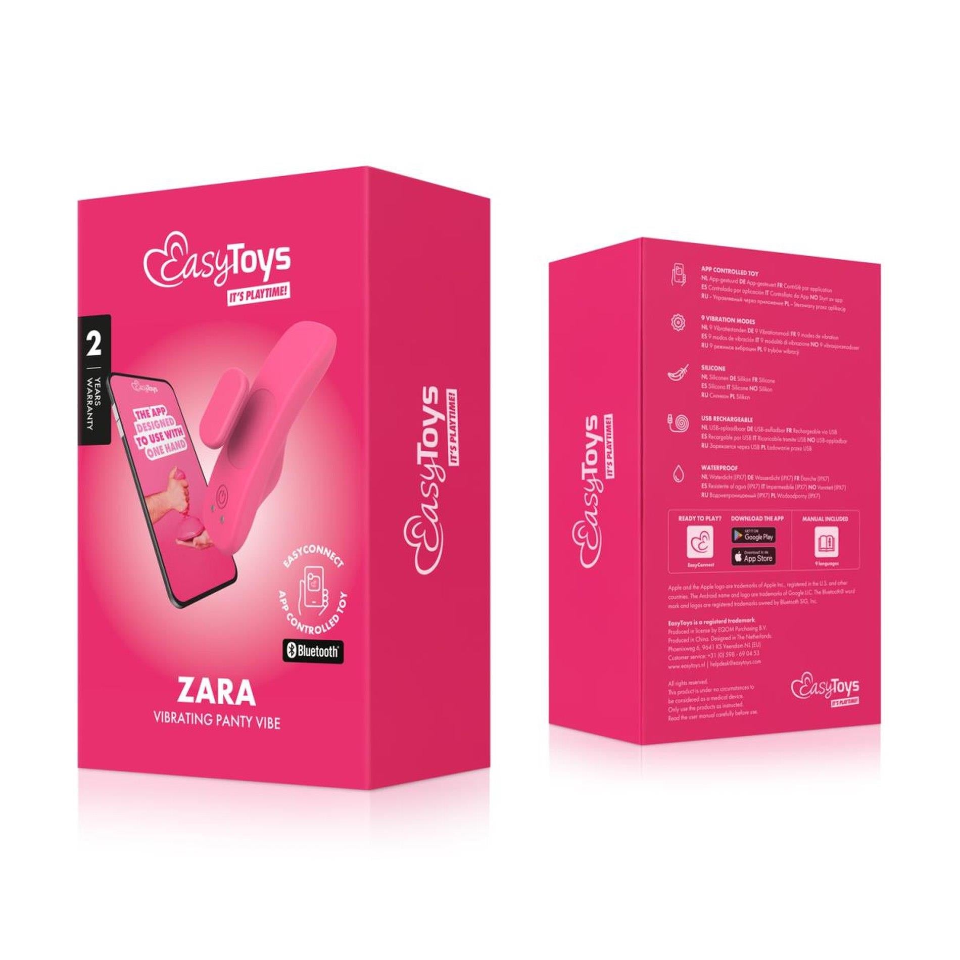 EasyConnect - Vibromasseur culotte Zara contrôlé par application