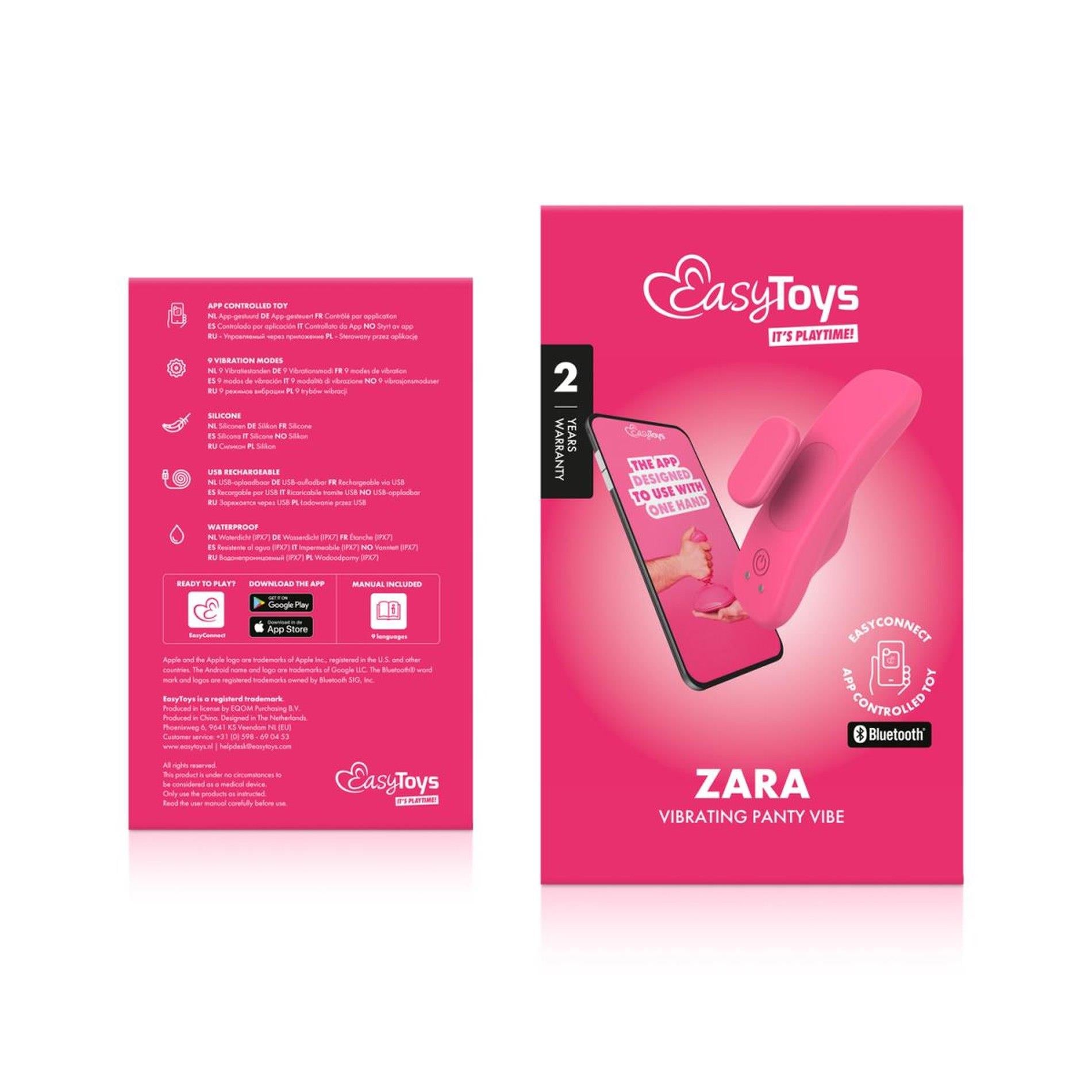 EasyConnect - Vibromasseur culotte Zara contrôlé par application