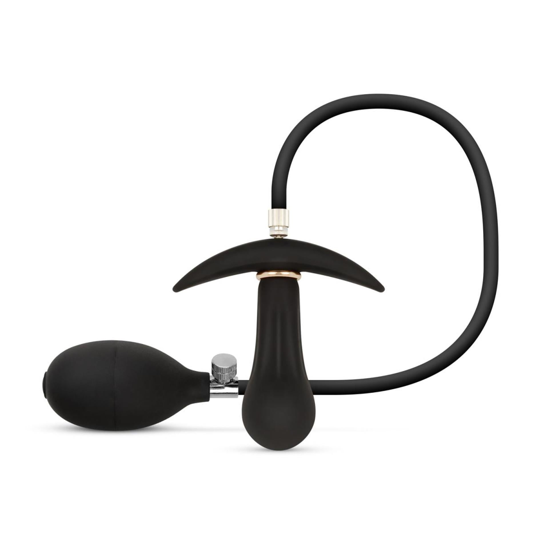 Collection anale - Plug anal gonflable avec pompe 8 cm - Noir