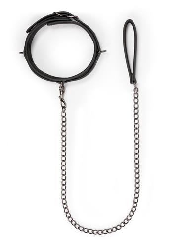 Bindings-Fetish collar with leash