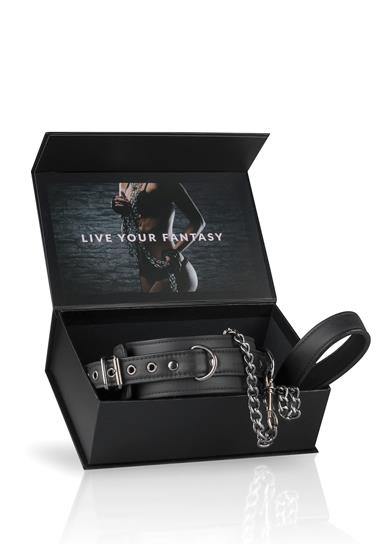 Bindings-Fetish collar with leash