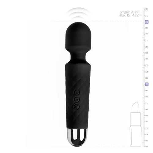 EasyToys Mini Wand Vibrator - Black