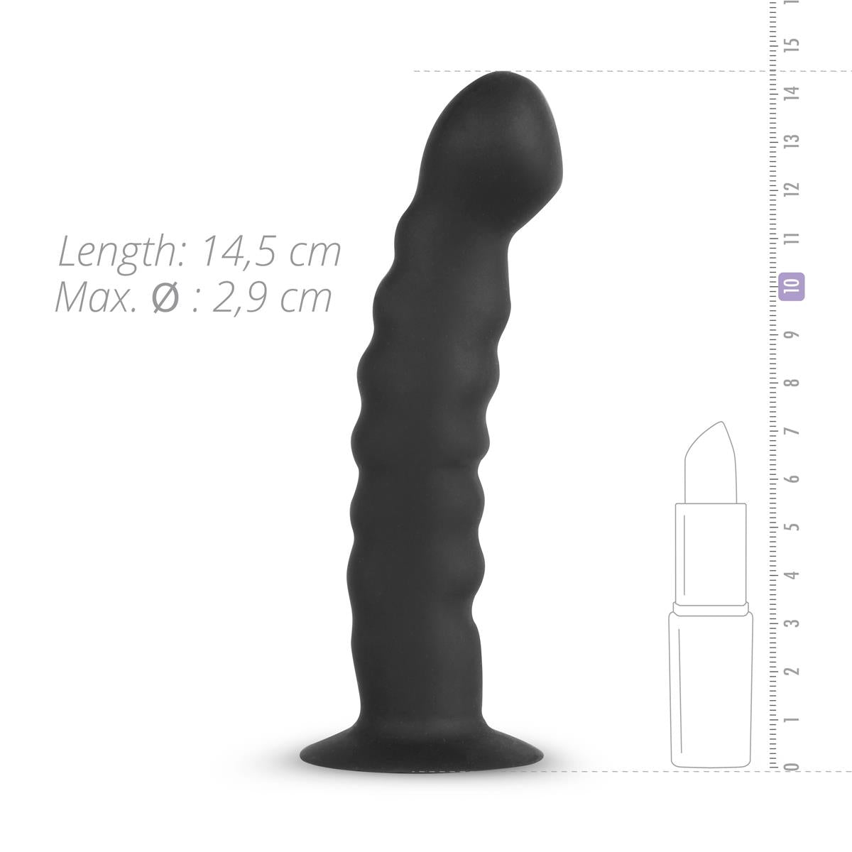 Harnais avec anneau en silicone - Courbé