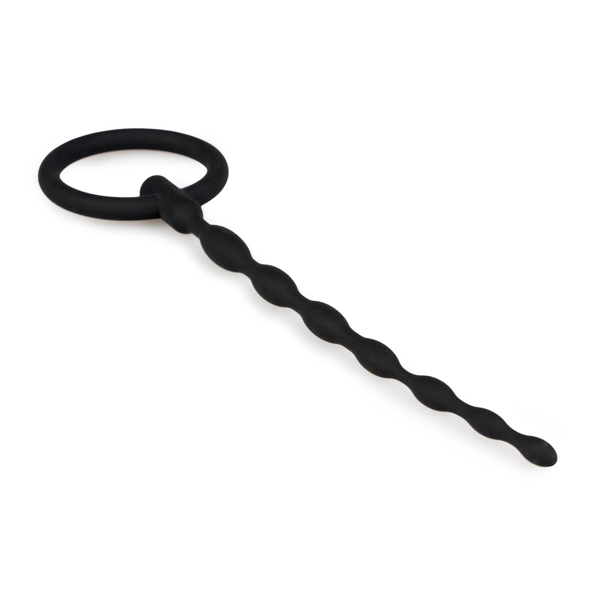 Obturateur pénien en silicone avec anneau de traction