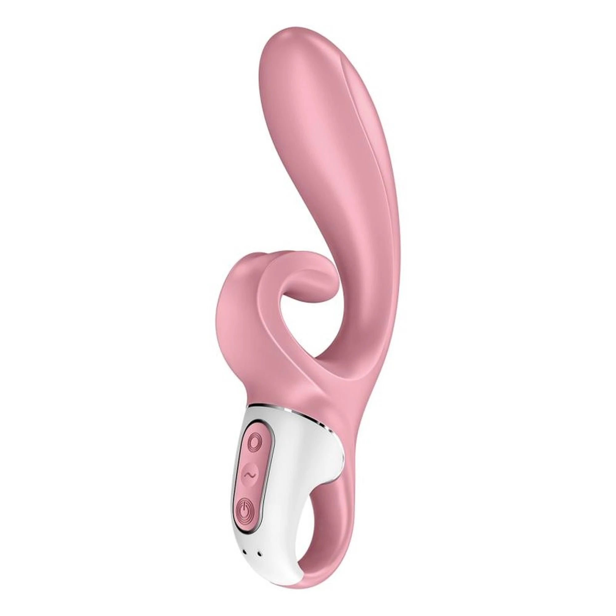Hug Me - Rabbit Vibrator with Tongue Tip for Clitoris Stimulation - Pink