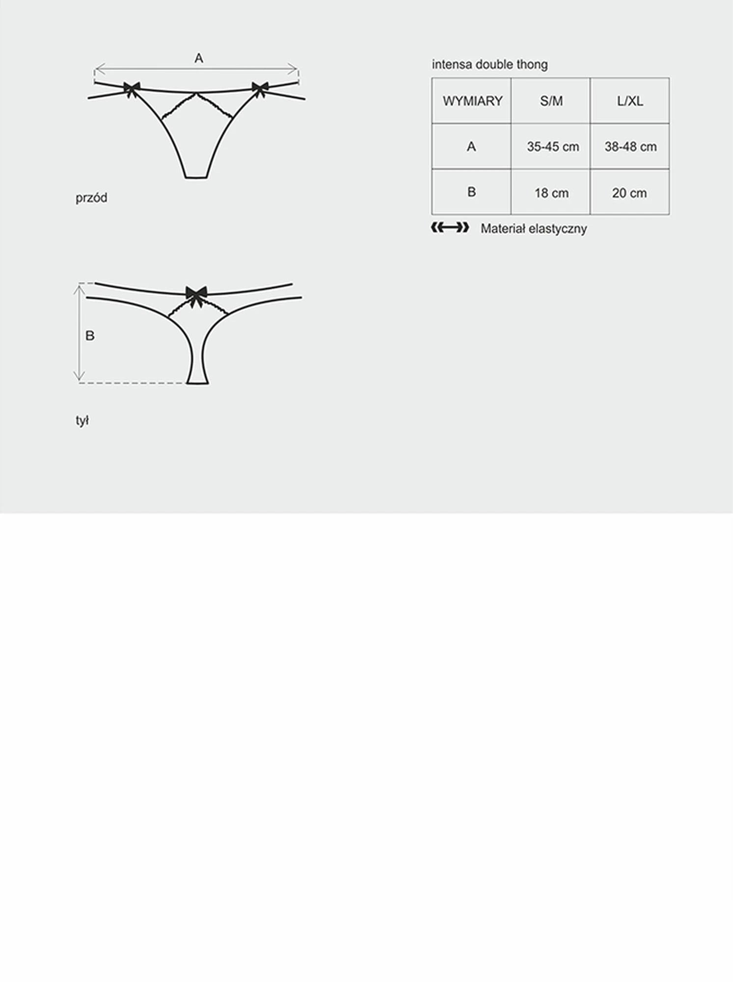 Intensa double thong