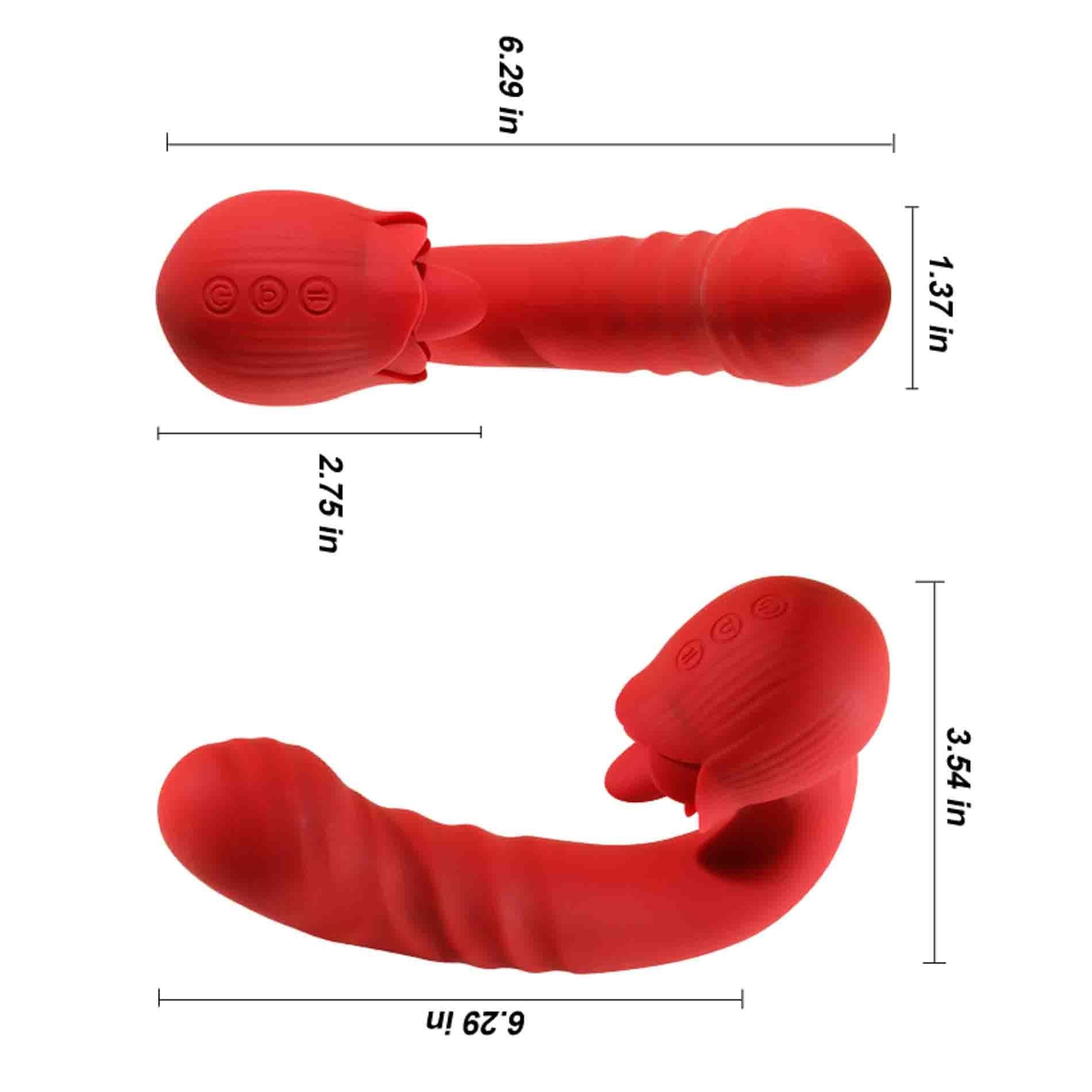 Rose Thrusting Vibrator