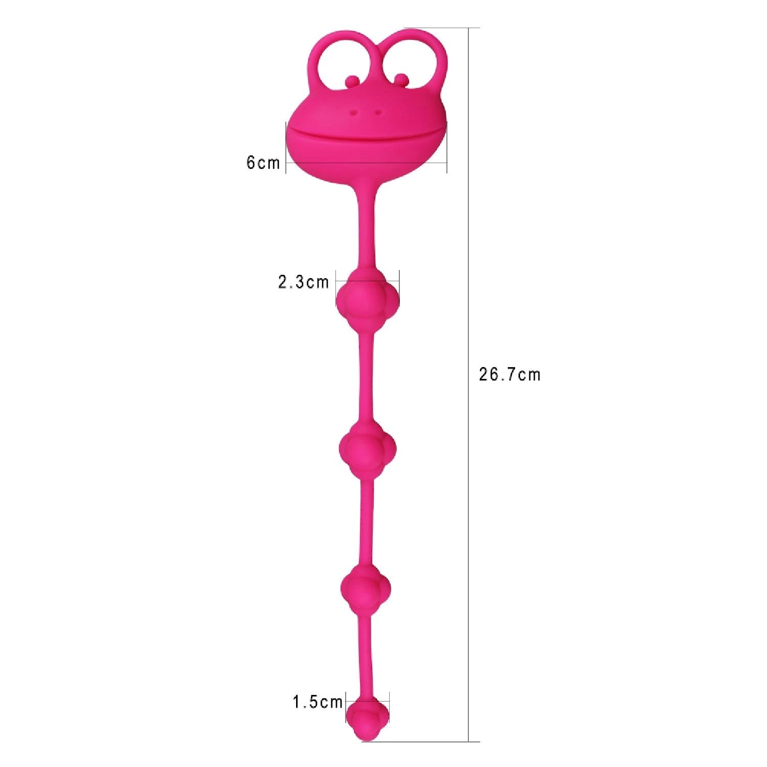 10″ Silicone Frog Anal Beads